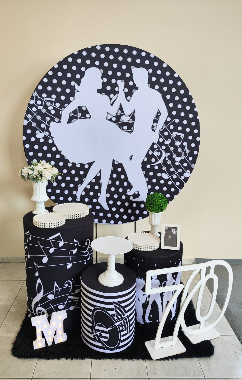  Anos 60 Feminino kit Prata 