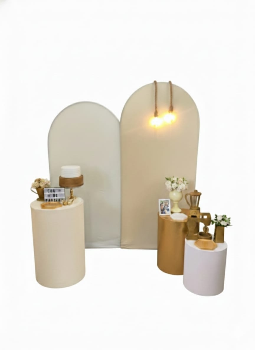 Cha de Panela Branco e Off-white