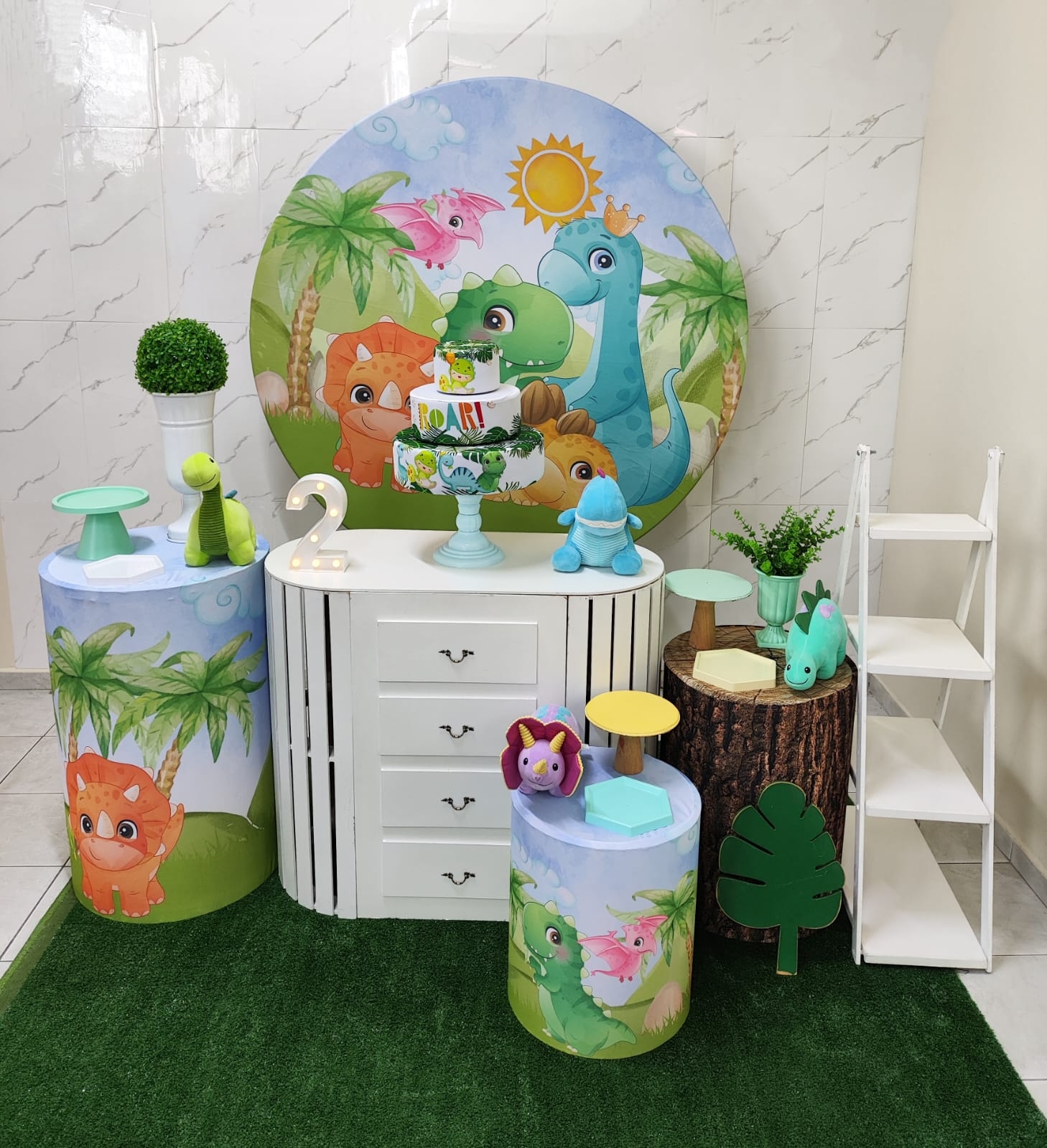 Dinossauro Baby 2 Menino Kit Ouro 