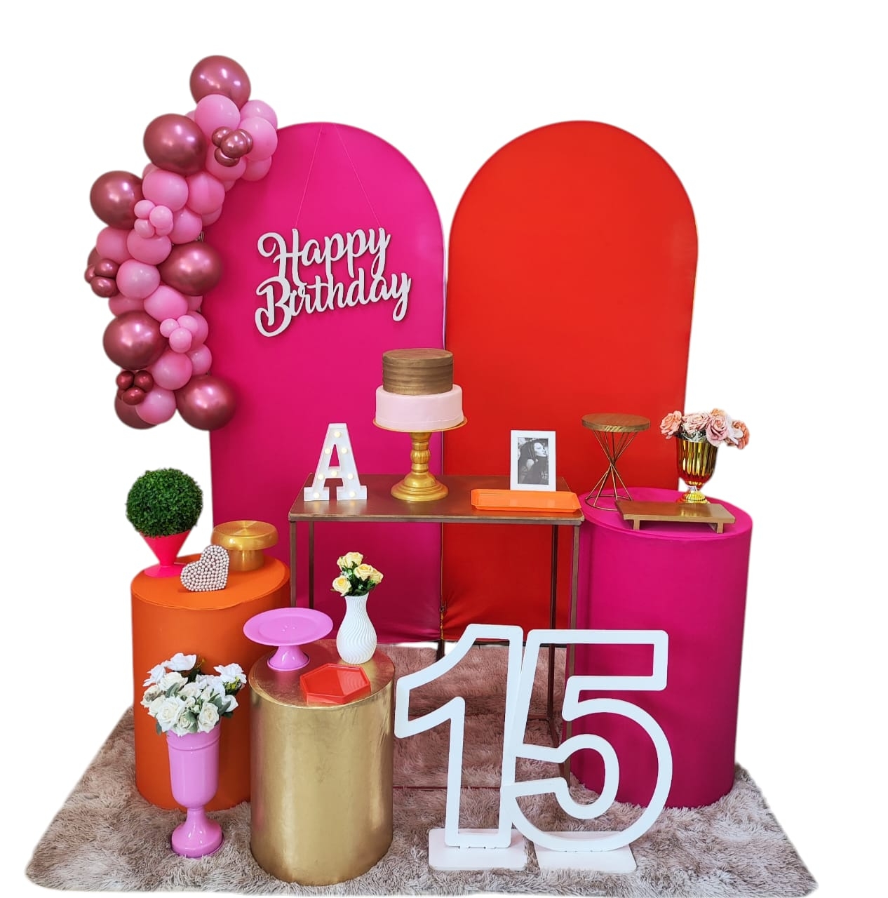 Pink e Laranja Kit Diamante