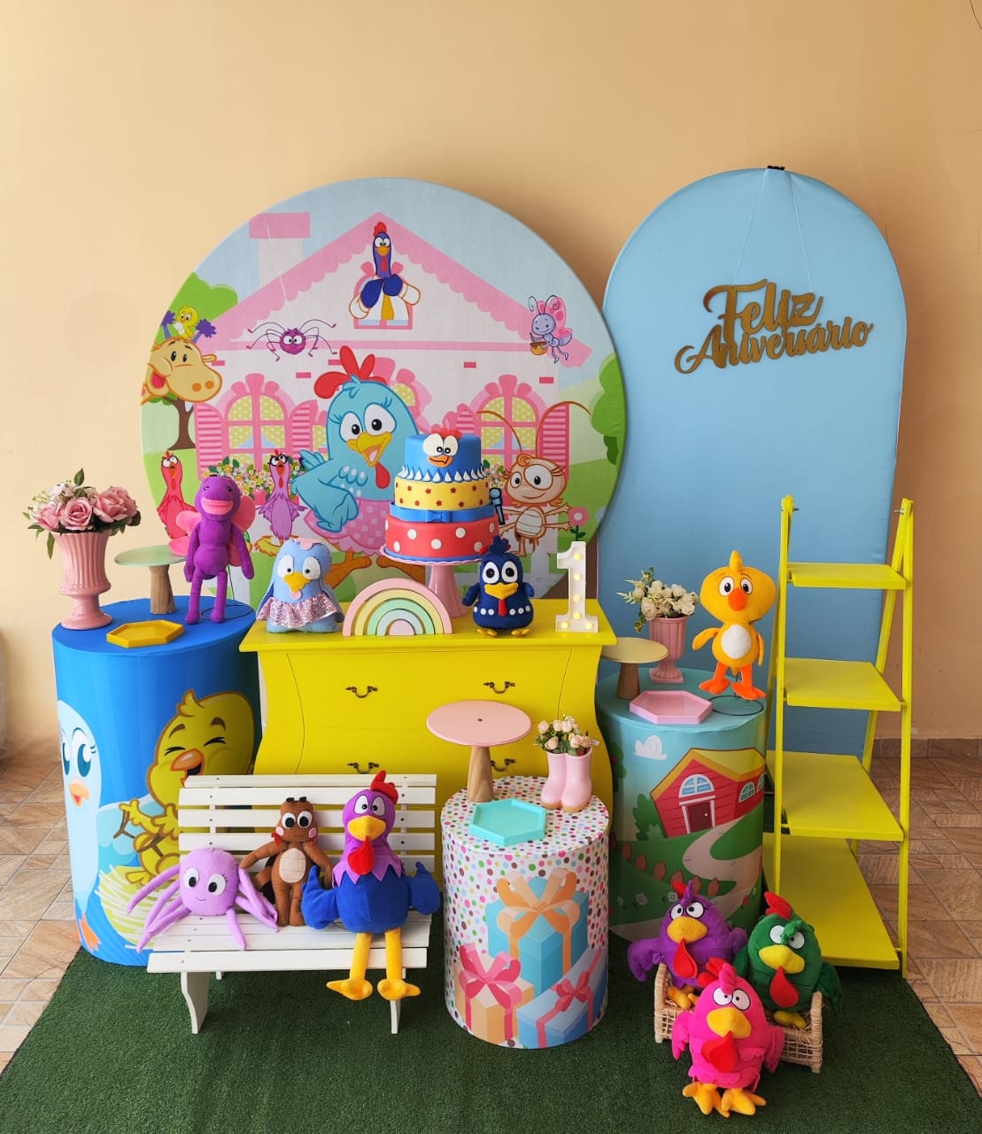 Galinha Pintadinha Menina Kit Diamante