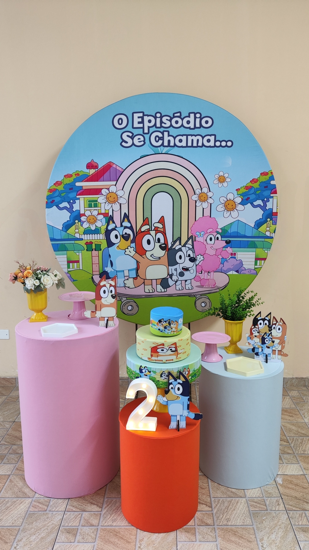 Bluey e Bingo Menina Kit Bronze II