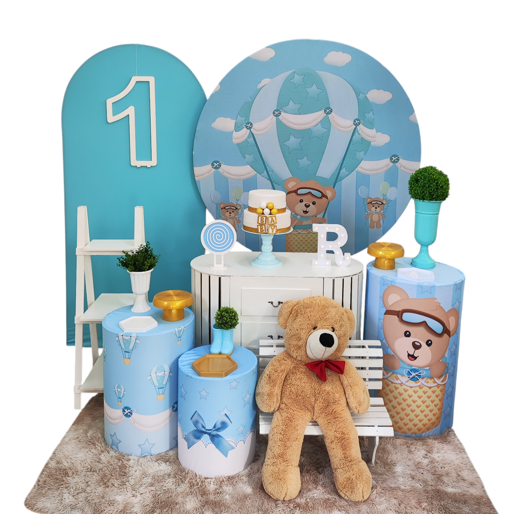 Urso Aviador Kit Diamante