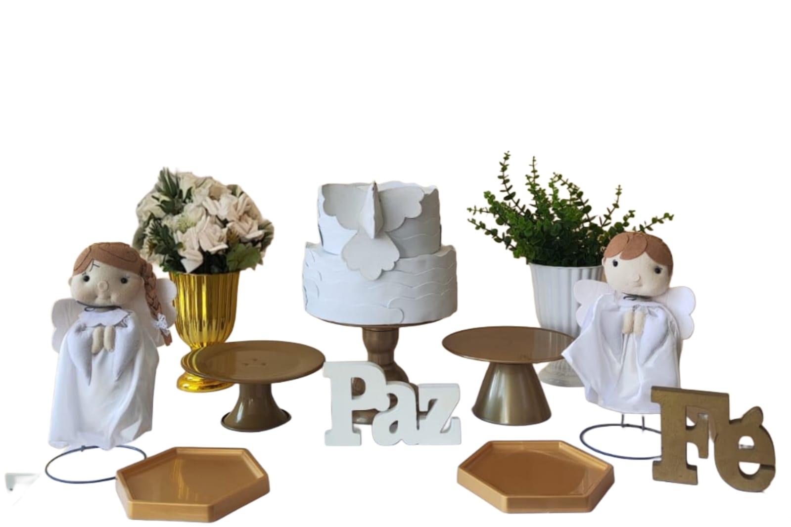 Batizado Anjo Unissex Kit Cantinho