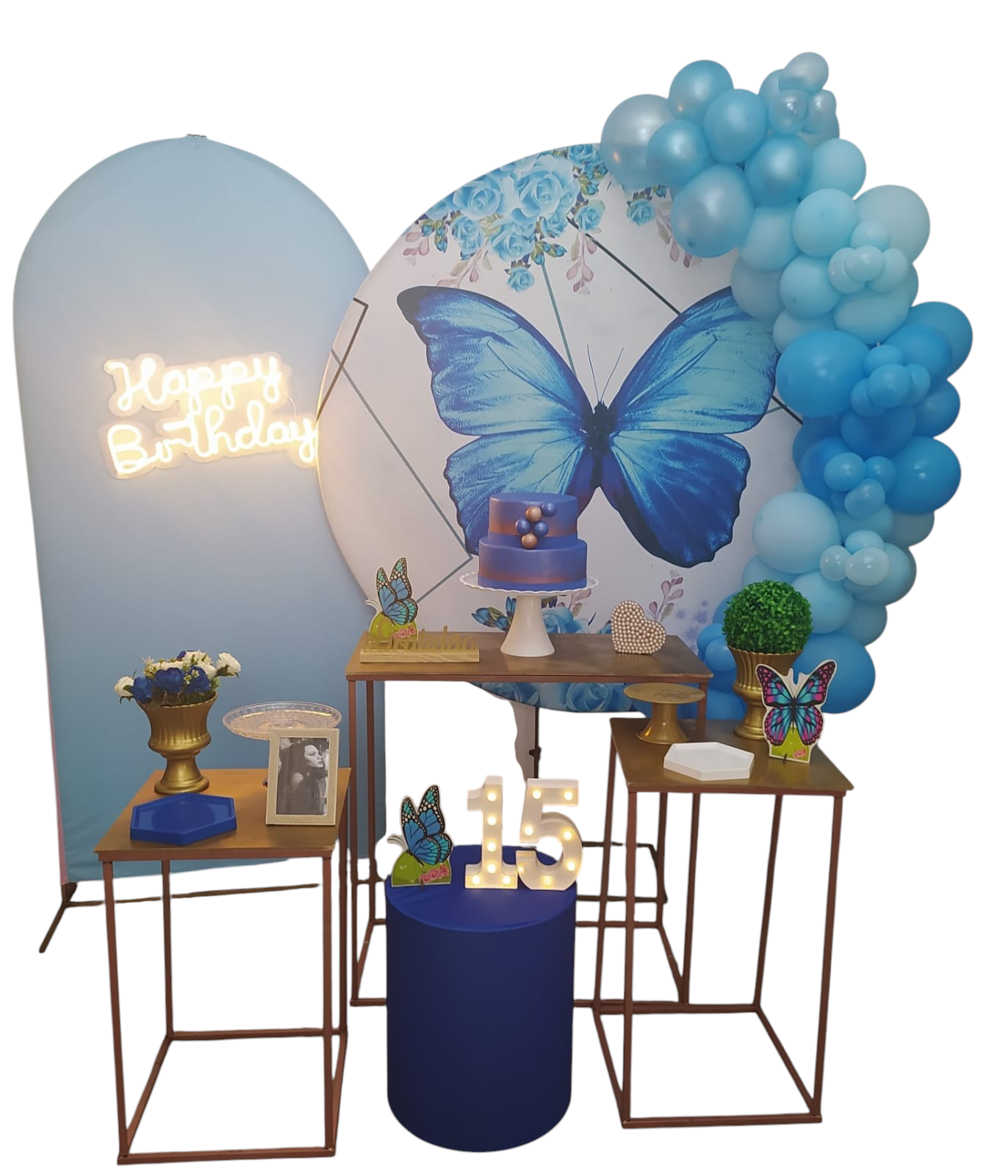 Borboleta Azul Bronze II