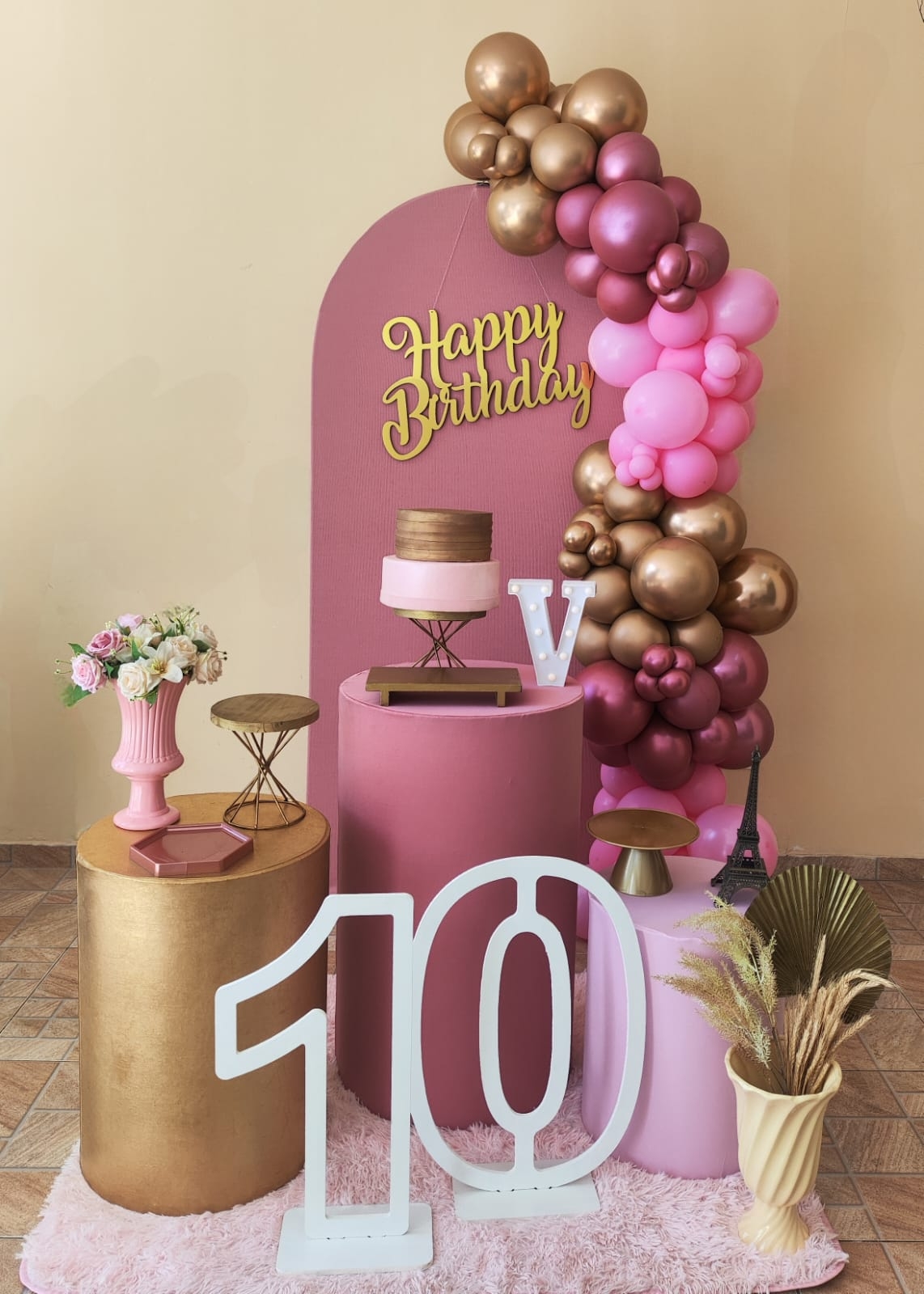 Rose Liso Kit Prata Bexiga G