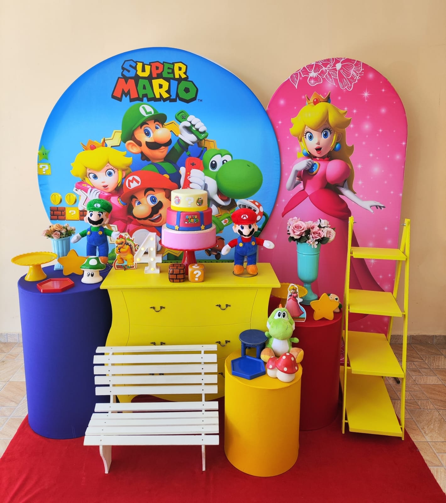 Mario Bros Menina Kit Diamante