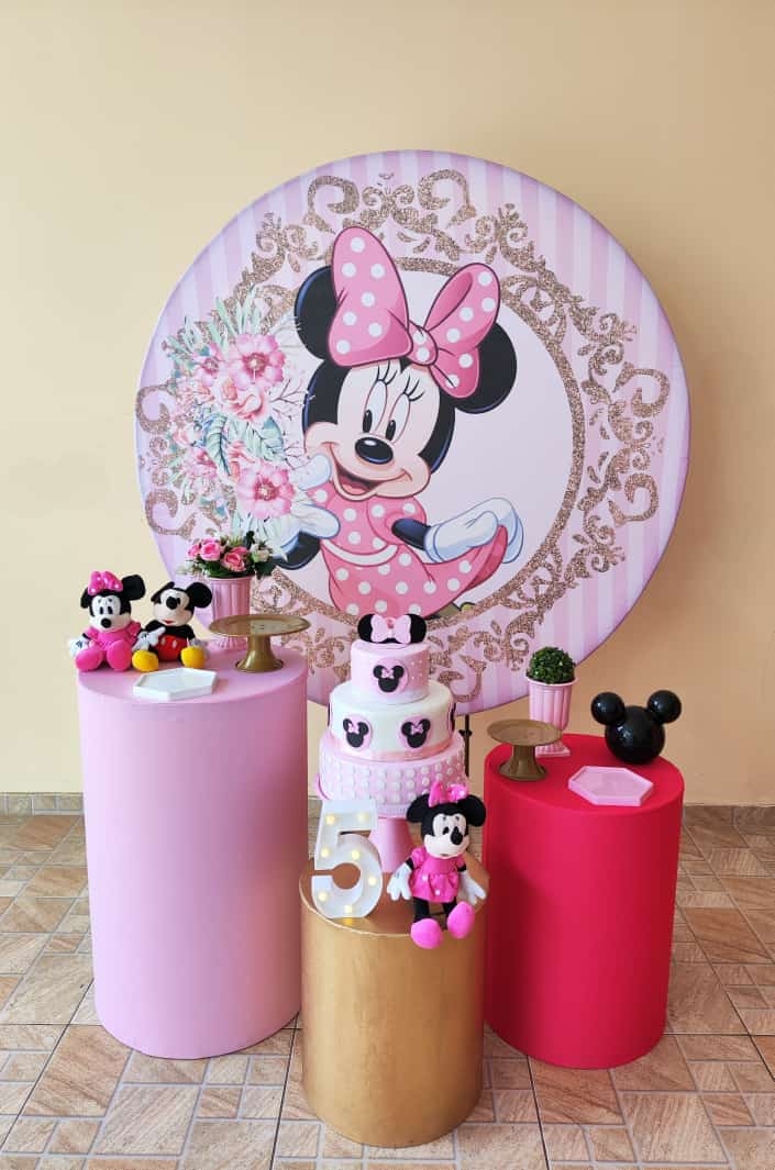 Minnie Rosa Kit Prata