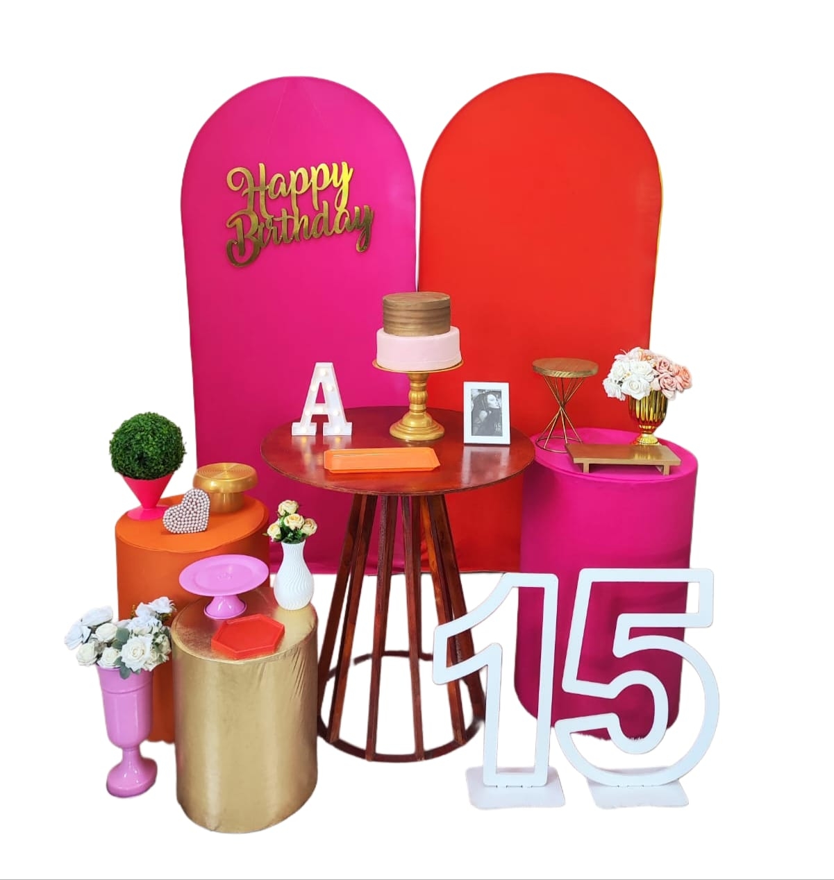 Pink e Laranja Kit Diamante