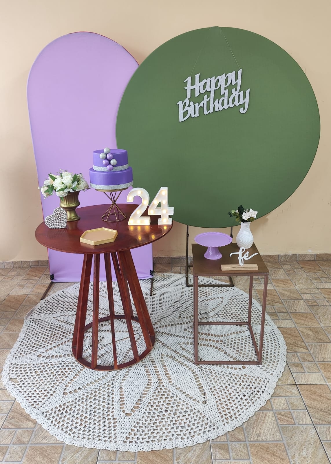 Adulto Feminino Verde e Lilas Kit Ouro