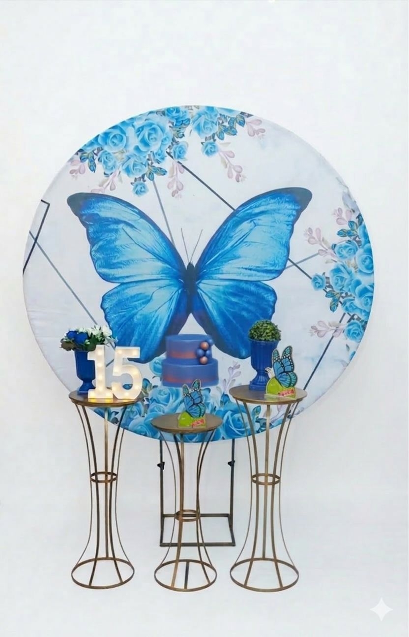 Borboleta Azul Kit Prata II