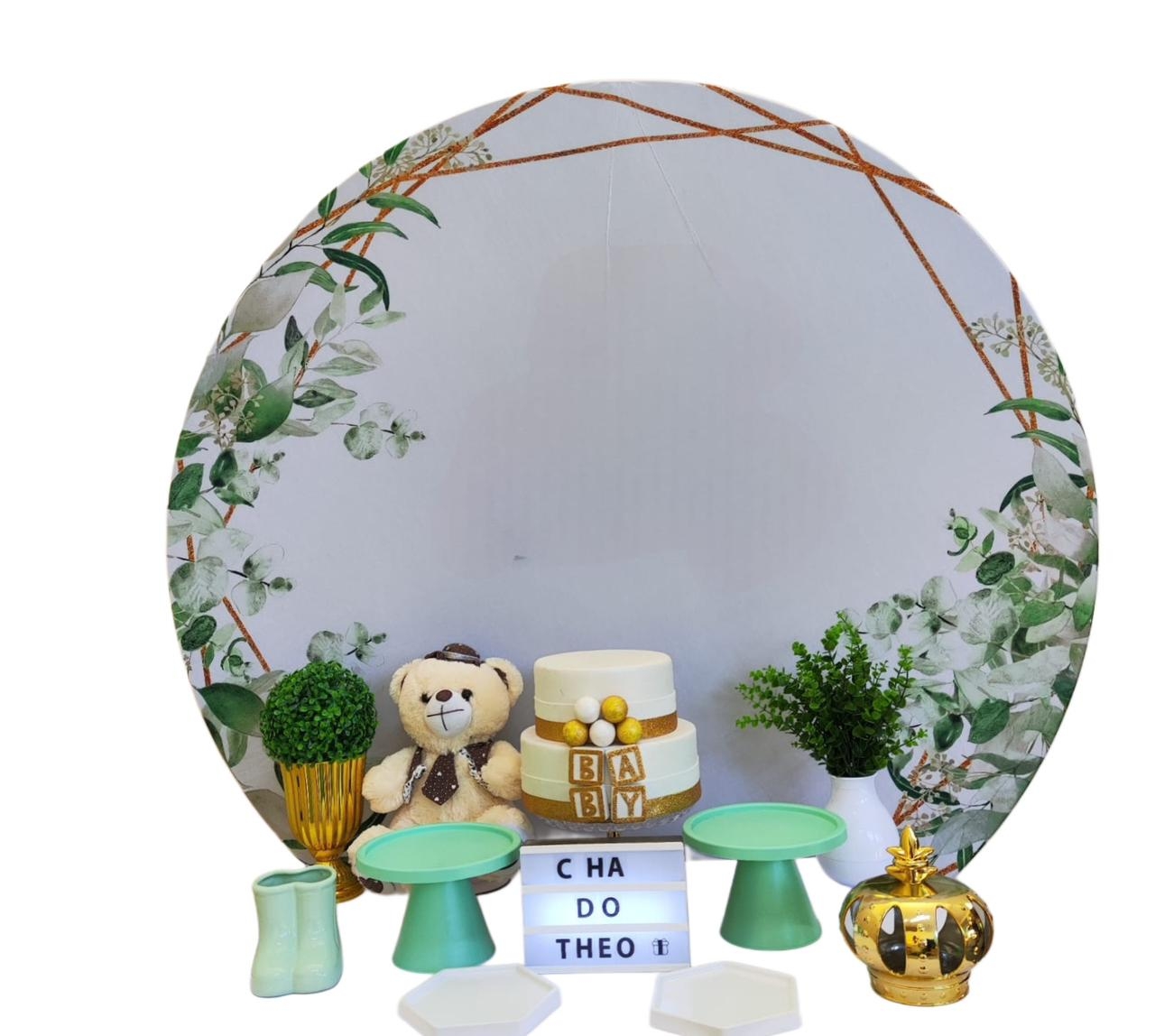 Chá de Bebê Verde Kit Bronze