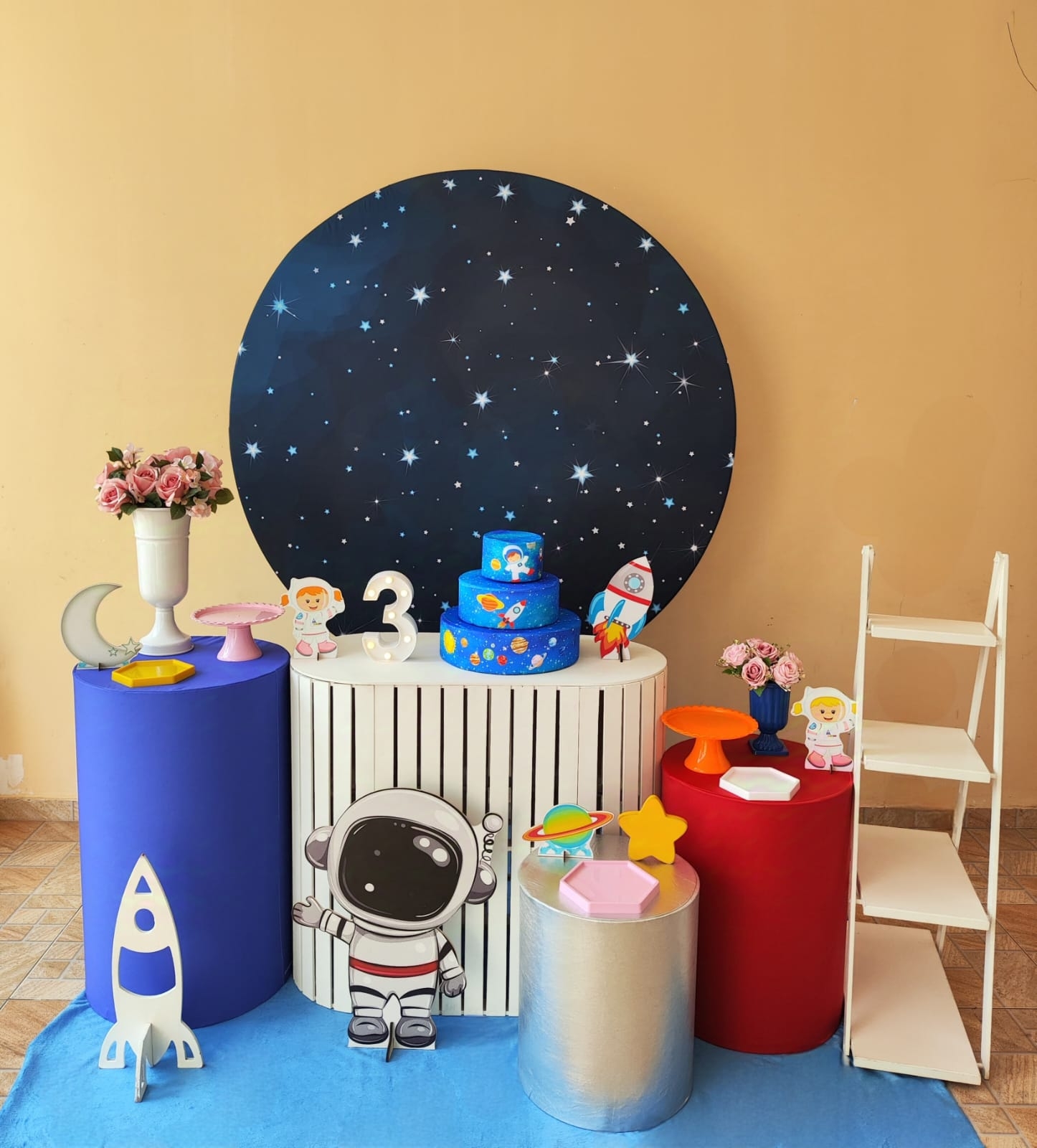  Galáxia / Astronauta Menina Kit Ouro