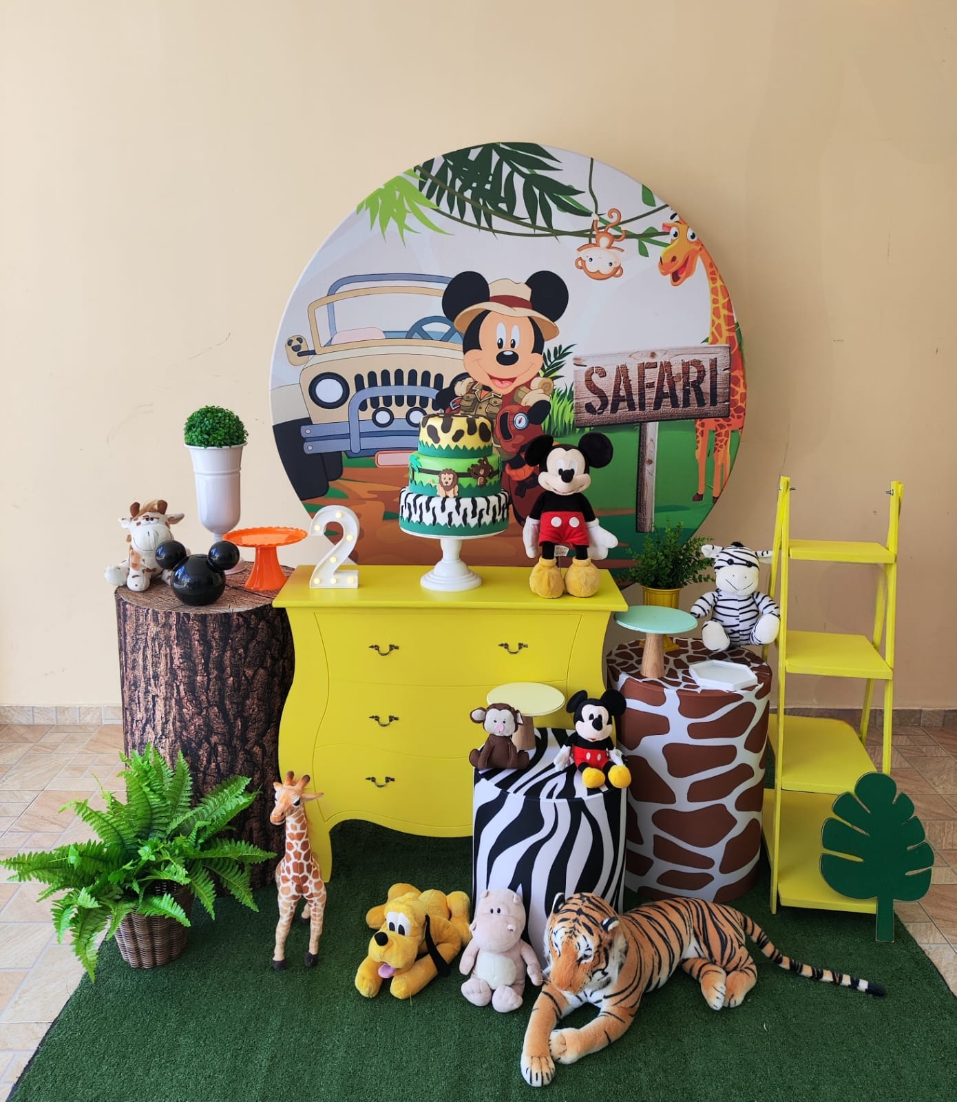 Mickey Safari Menino Kit Ouro 
