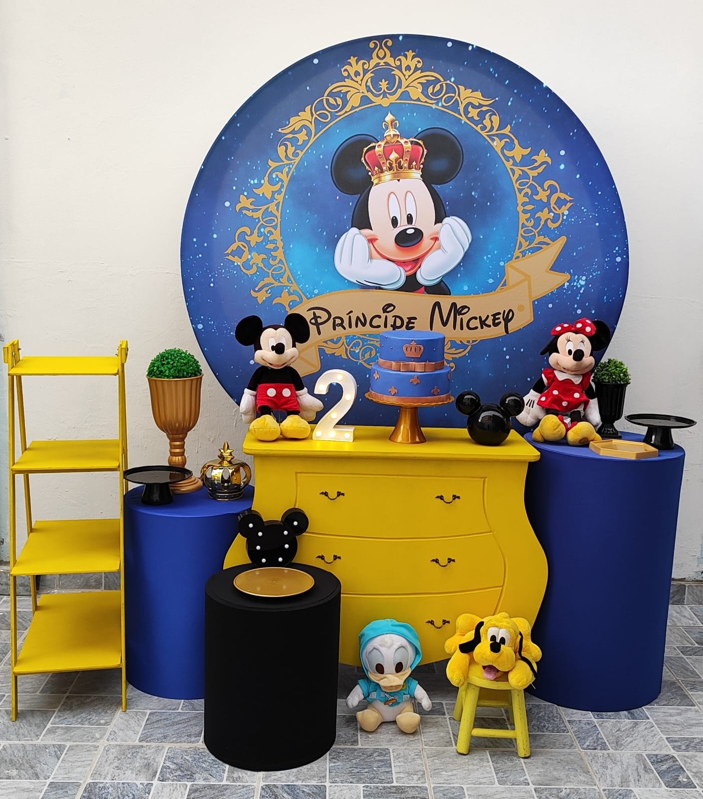 Mickey Príncipe Realeza Kit Ouro II