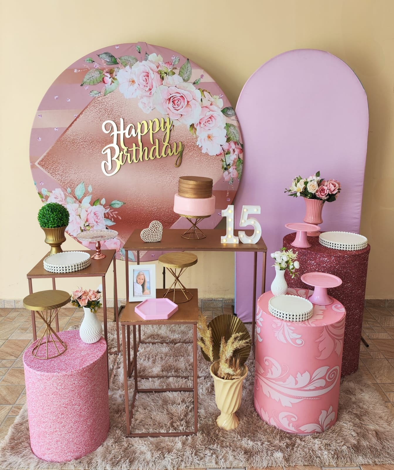 Rose com Flores Kit Platino