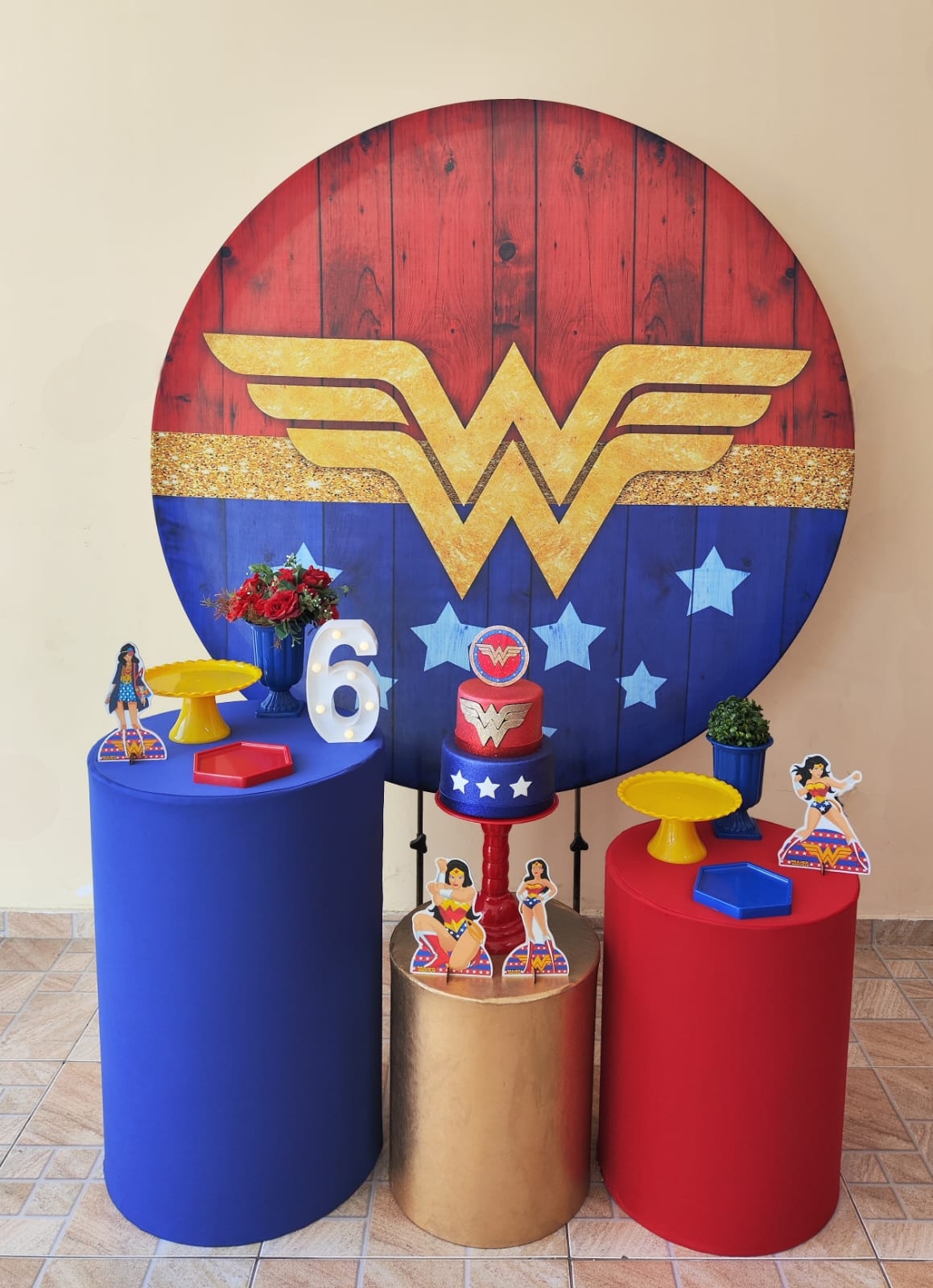 Mulher Maravilha Kit Prata