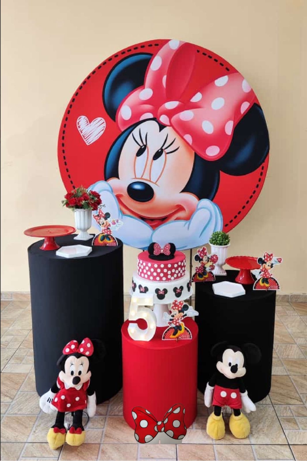 Minnie Vermelha Kit Bronze