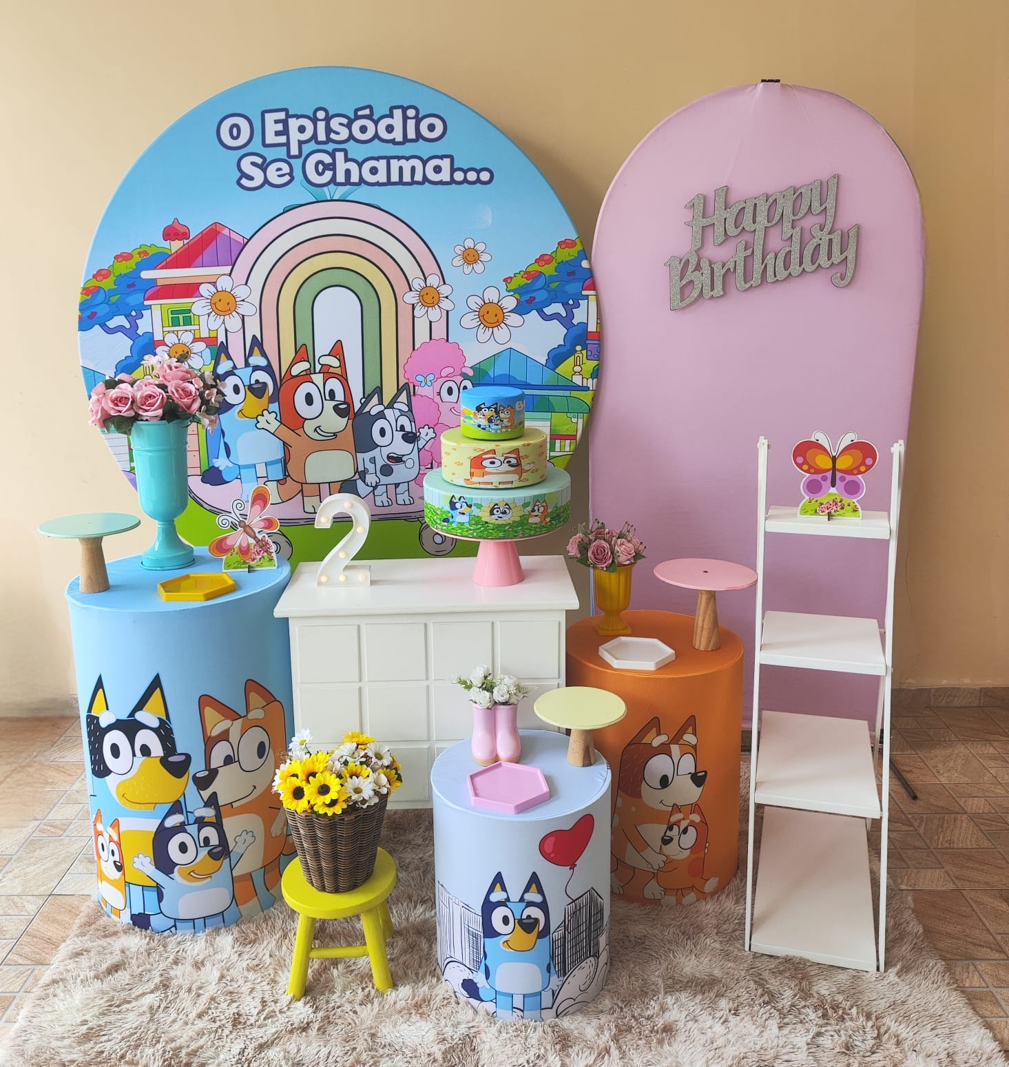 Bluey e Bingo Menina Kit Diamante