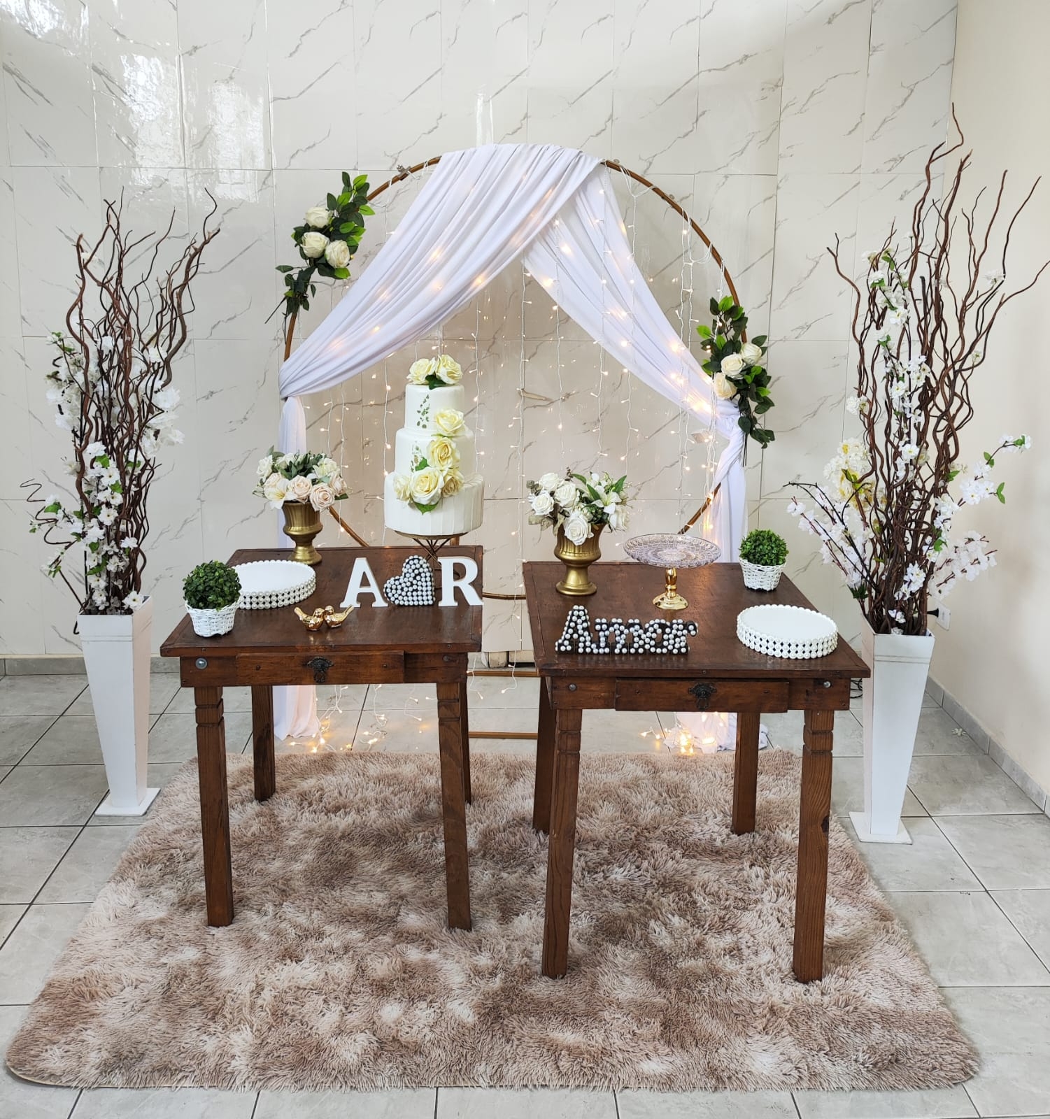  Casamento e Noivado Cortina de Led no Arco r