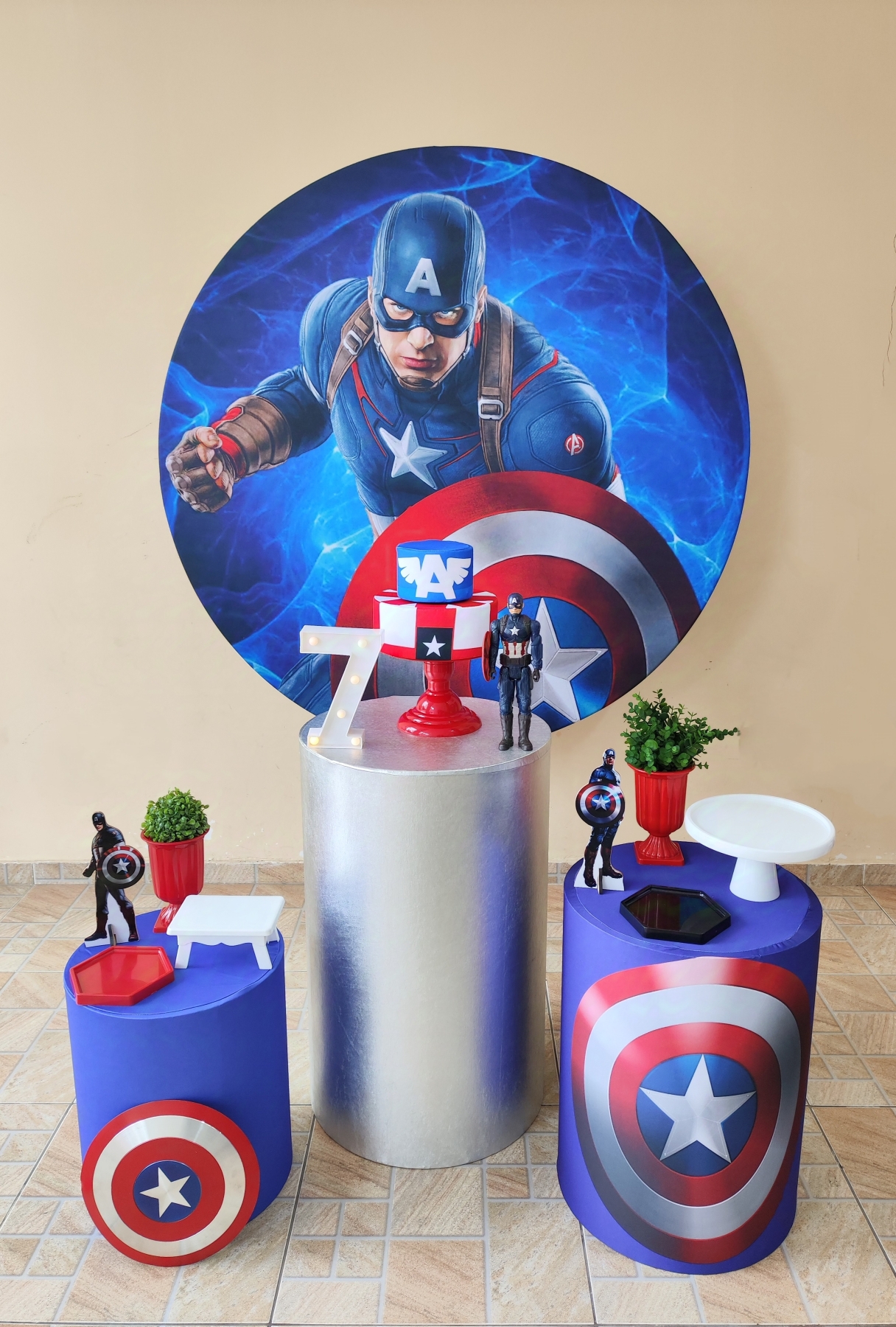 Capitão América kit Prata