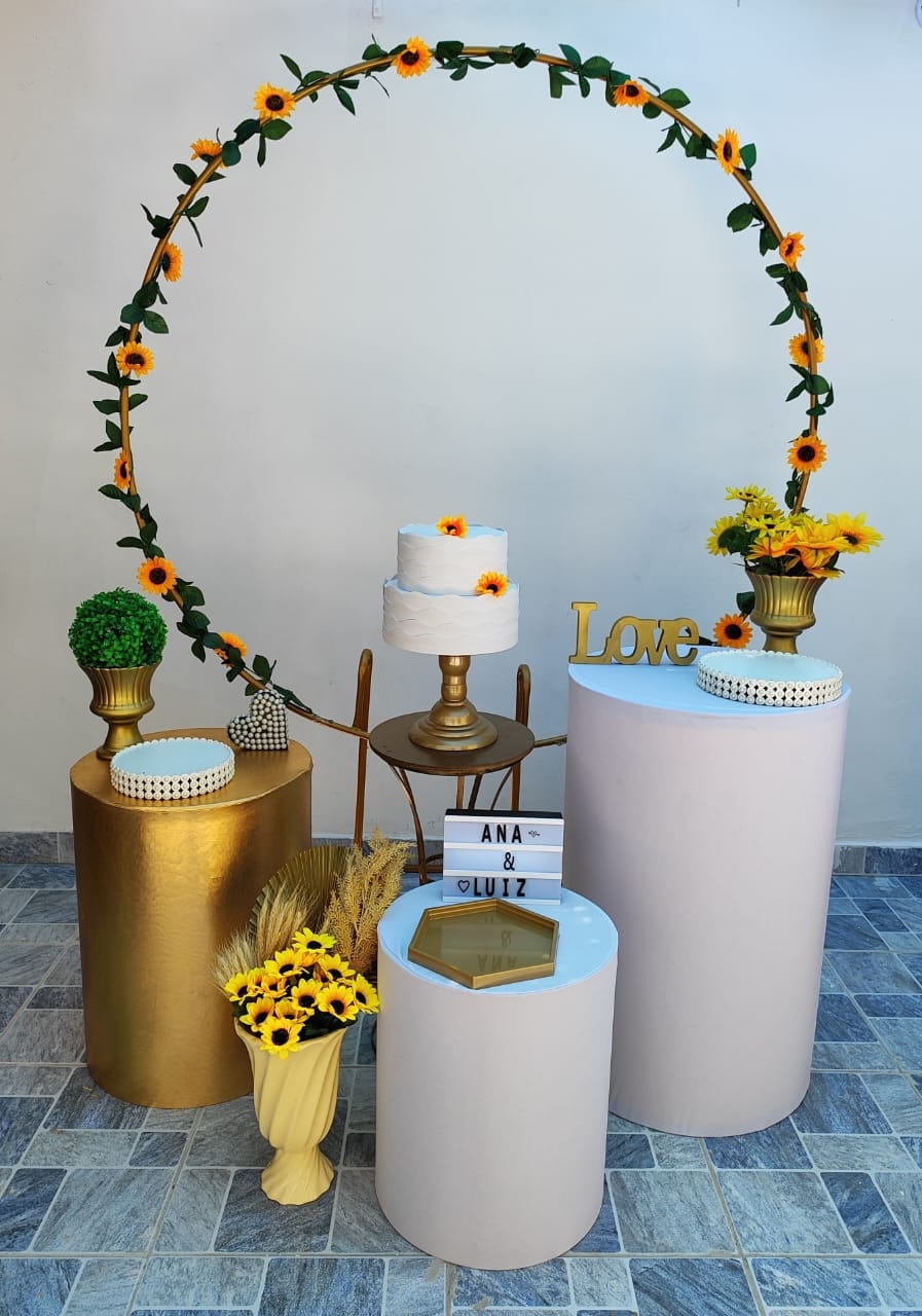 Casamento e Noivado Girassol Kit Ouro