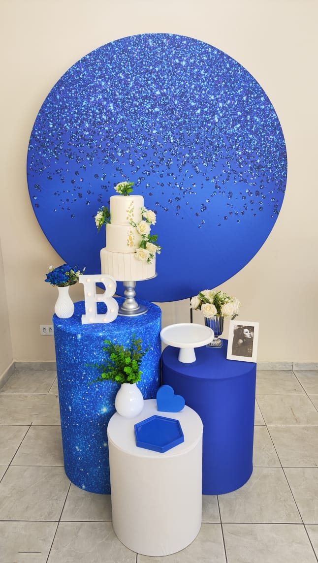 Azul com Glitter Feminino Kit Bronze I