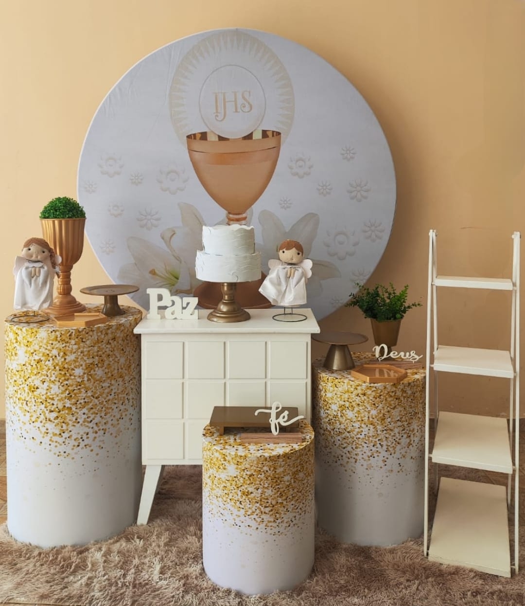 Eucaristia Menino Kit Ouro