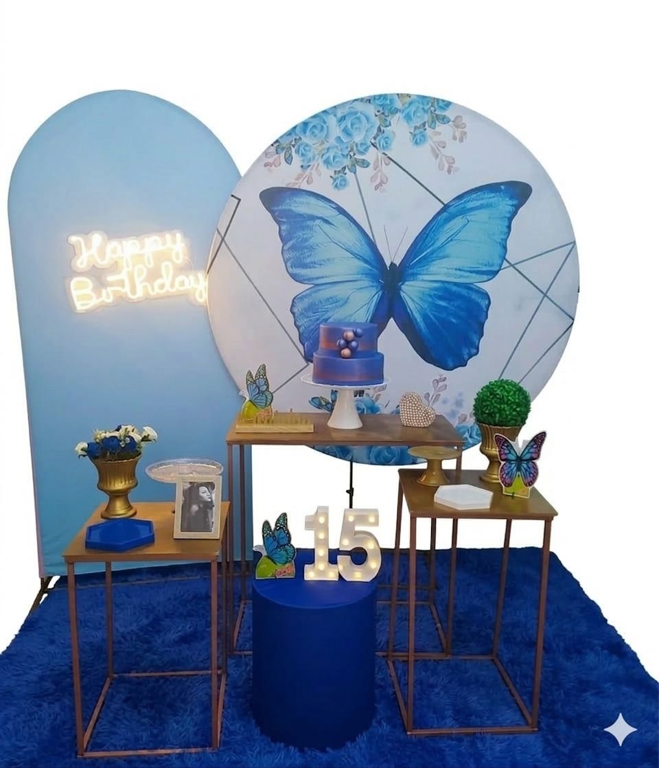 Borboleta Azul Kit Diamante III