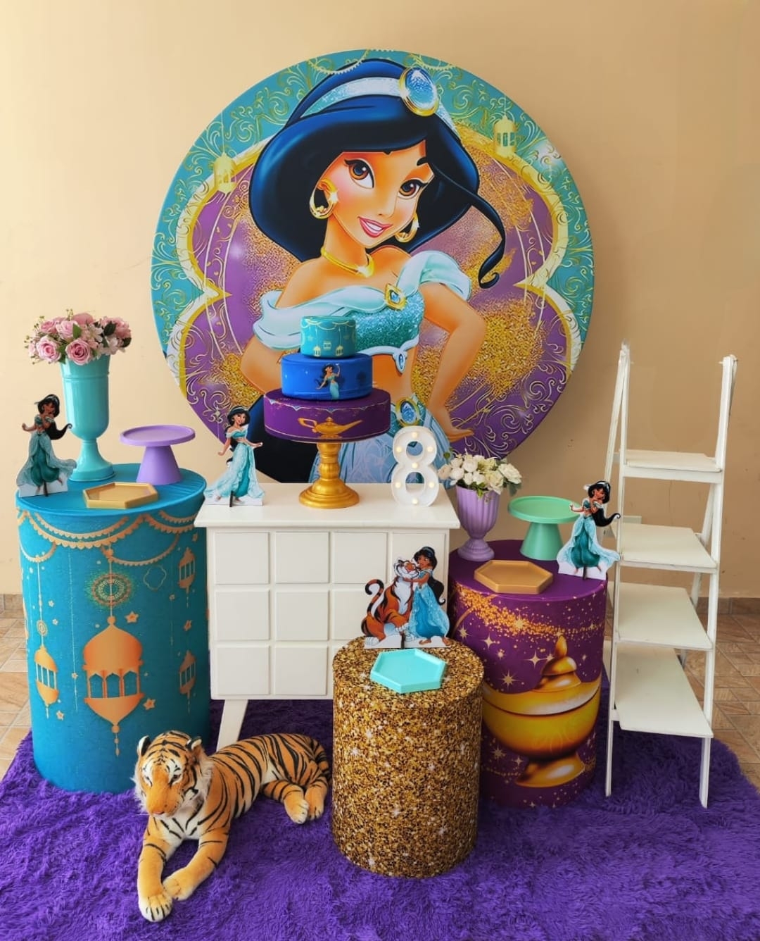 Princesa Jasmine Kit Ouro