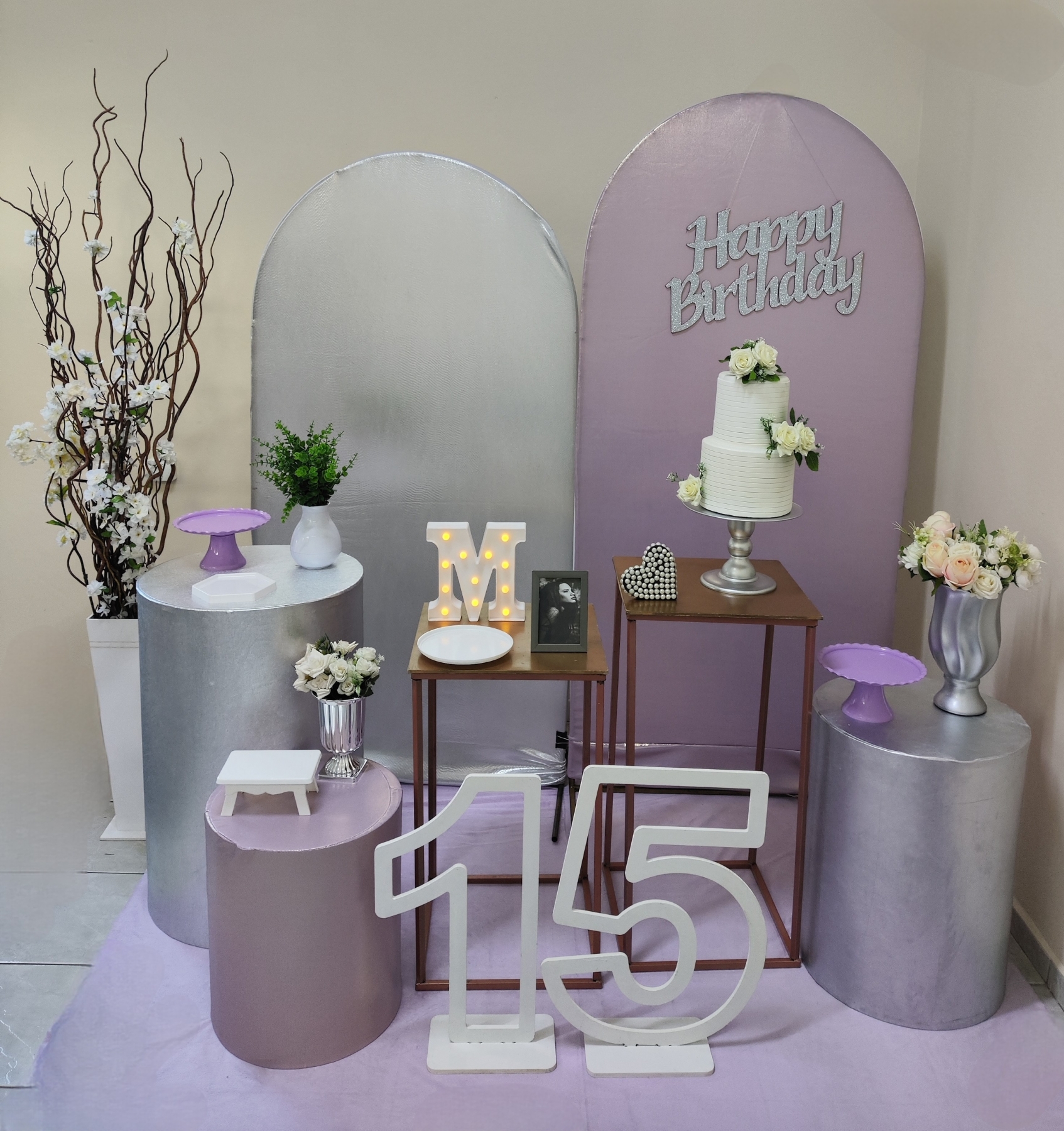 Romano lilas  Brilho e prata Kit Diamante 