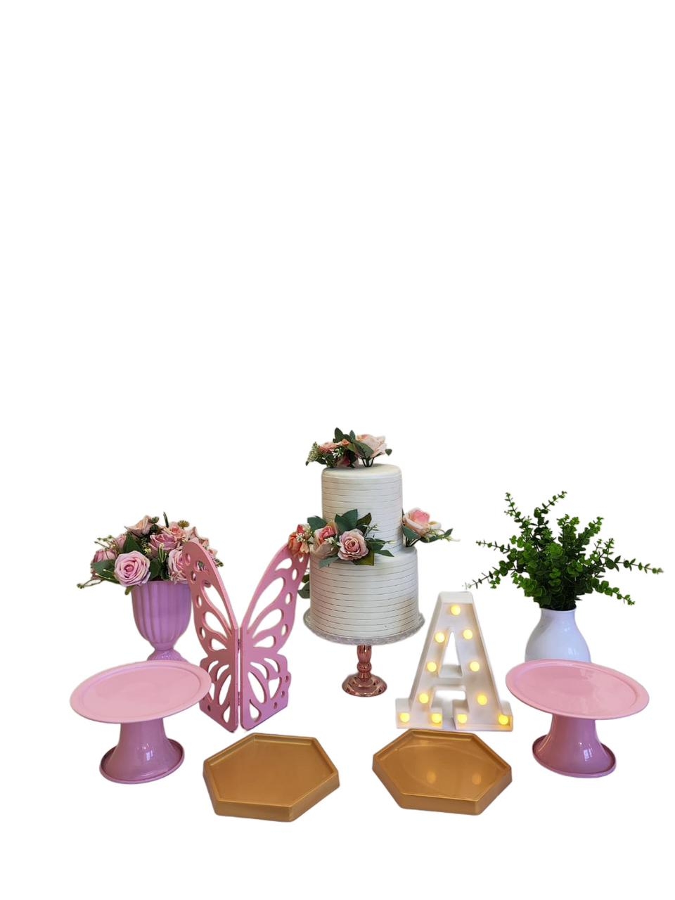 Borboleta Rosa Kit Cantinho