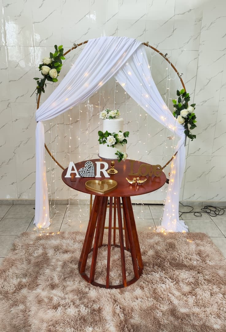  Casamento e Noivado Cortina de Led no Arco r