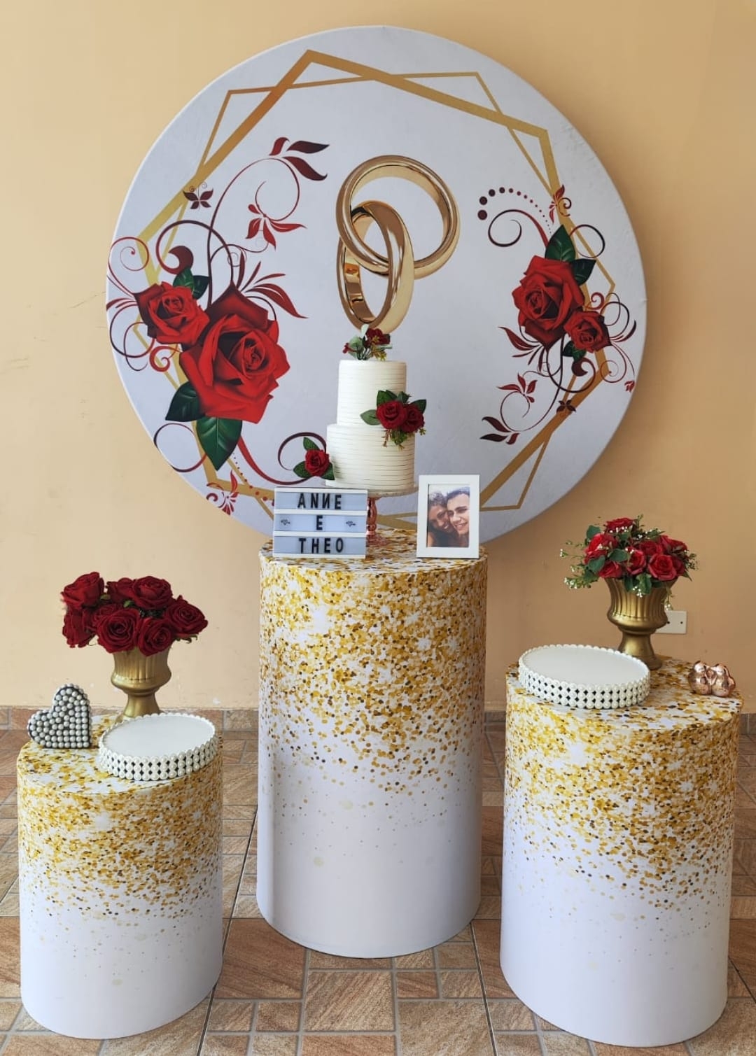 Casamento e Noivado Alianças kit Bronze II