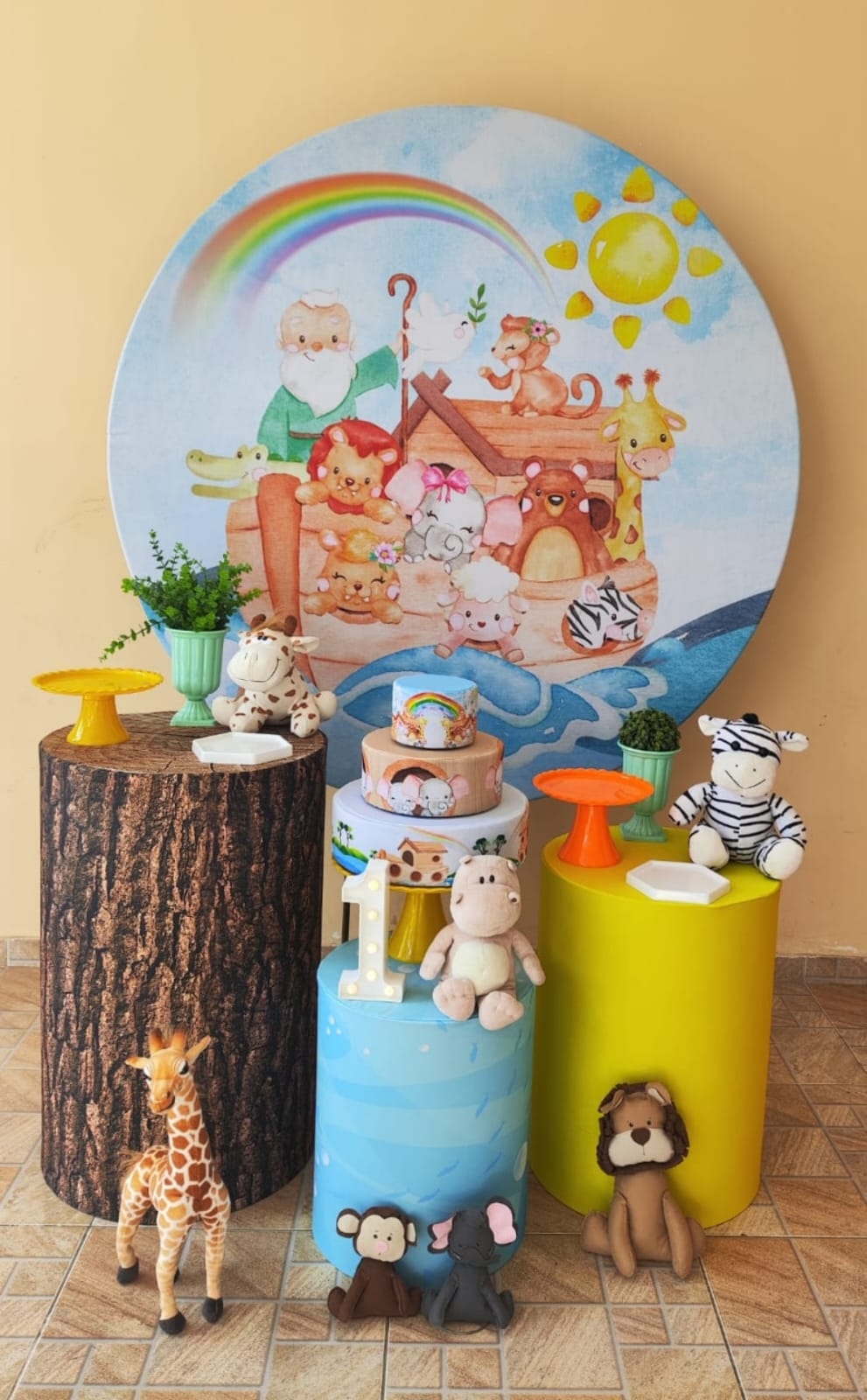 Arca de Noé Menino kit Prata