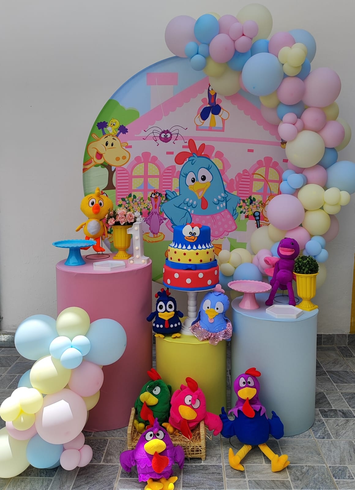 Galinha Pintadinha Menina Kit Bronze II