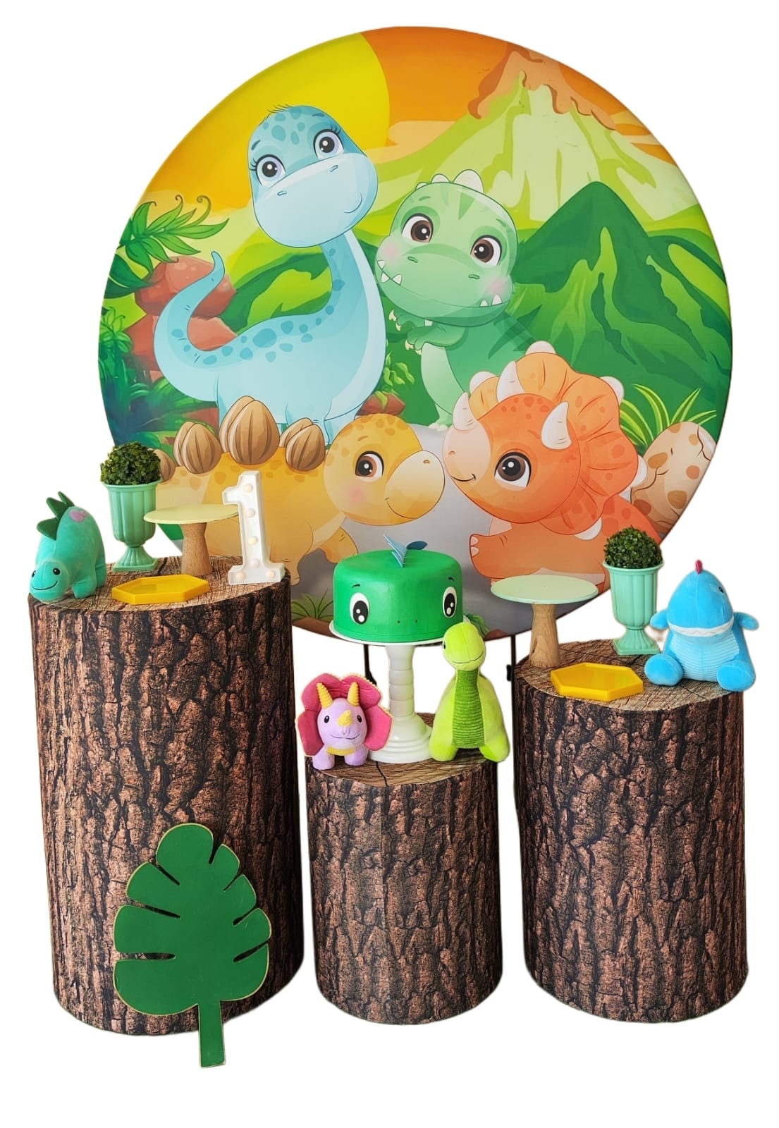 Dinossauro Baby Menino Kit Bronze