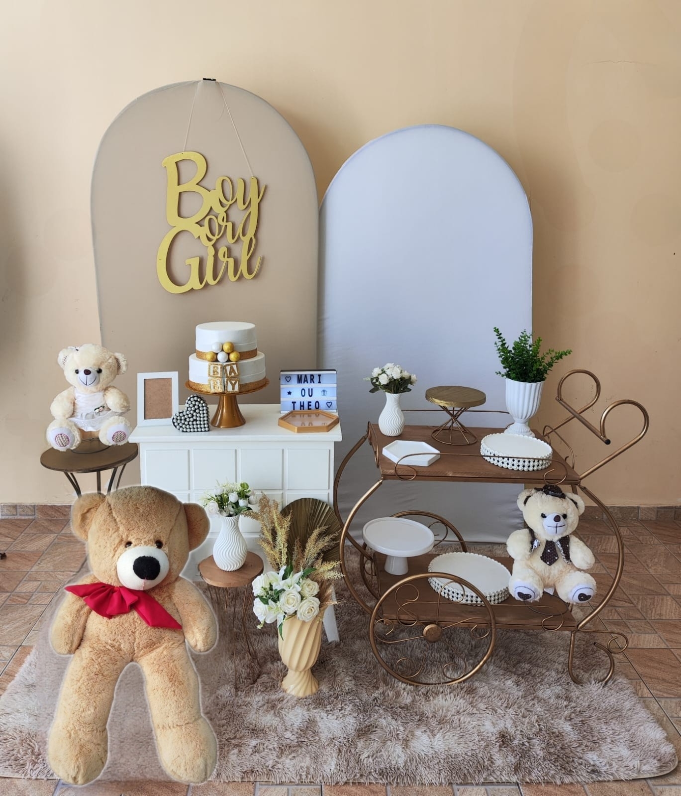 Chá Revelação Liso Kit Diamante