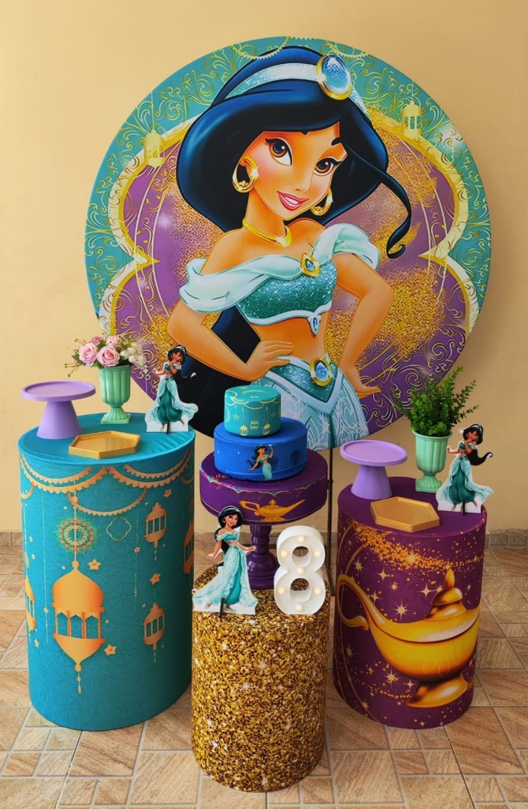 Princesa Jasmine Kit Prata