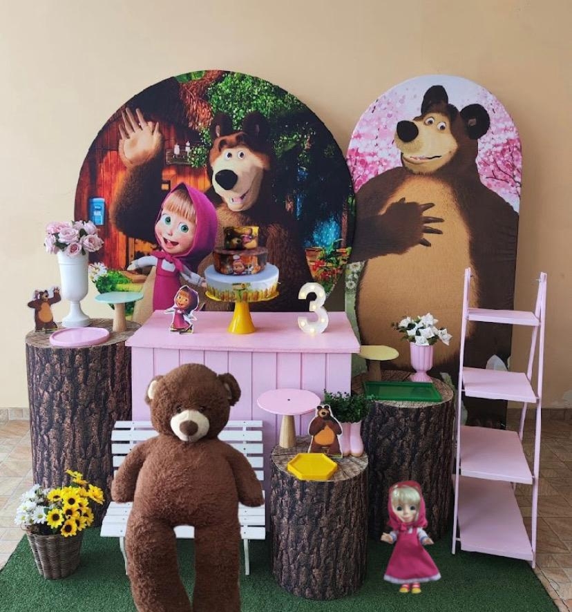 Masha e Urso Menina kit Diamante 