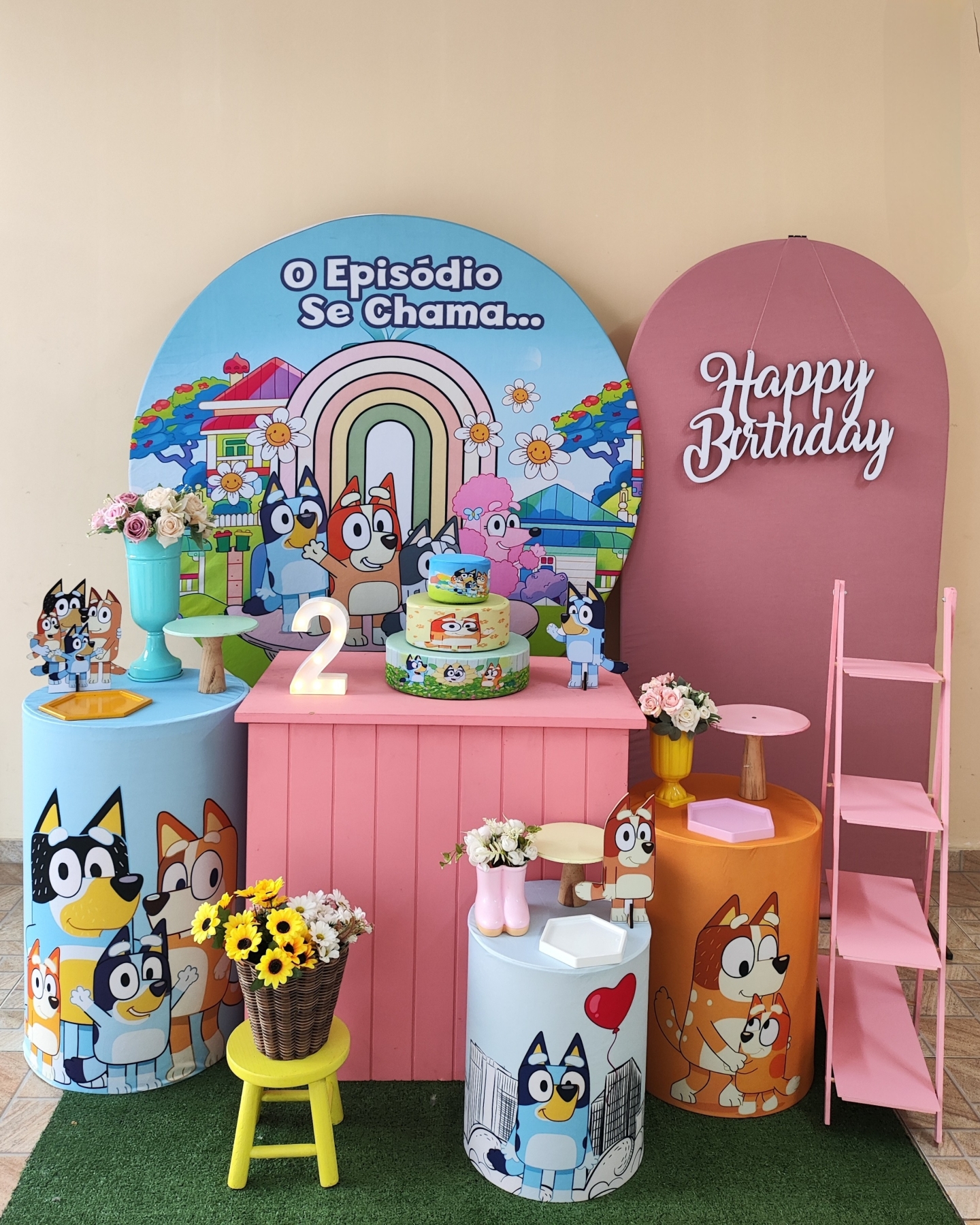 Bluey e Bingo Menina Kit Diamante