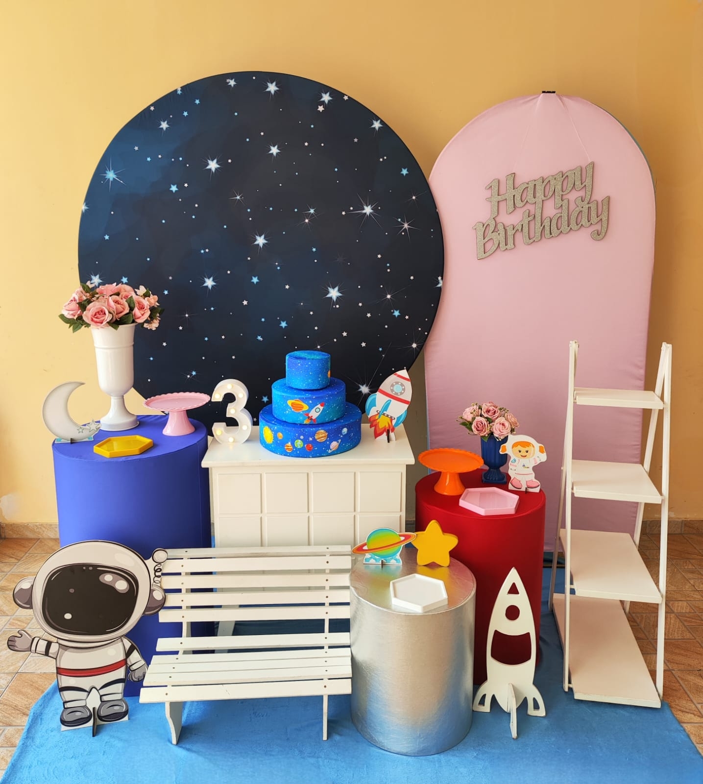  Galáxia / Astronauta Menina Kit Diamante