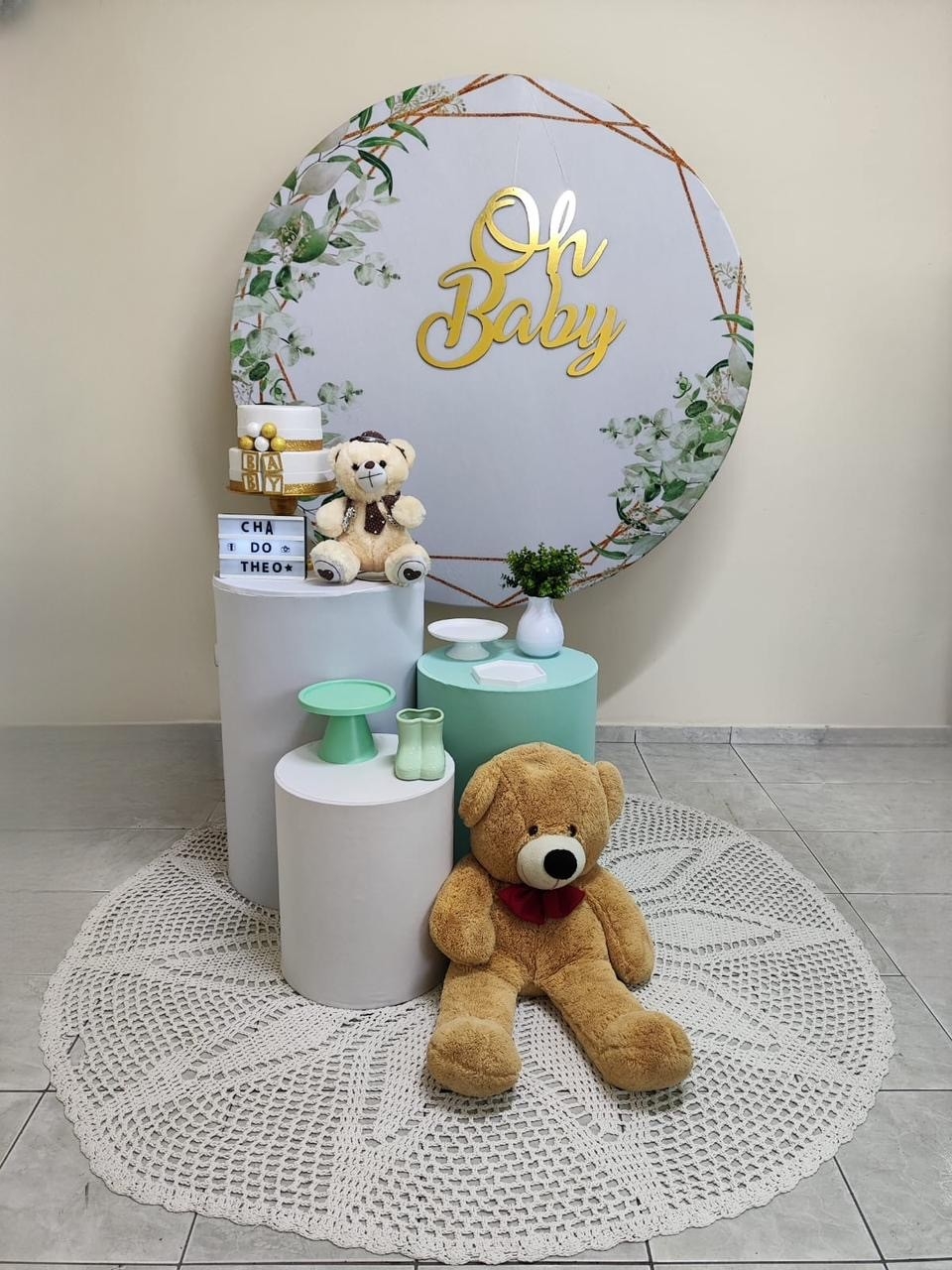 Chá de Bebê Verde Kit Bronze I 