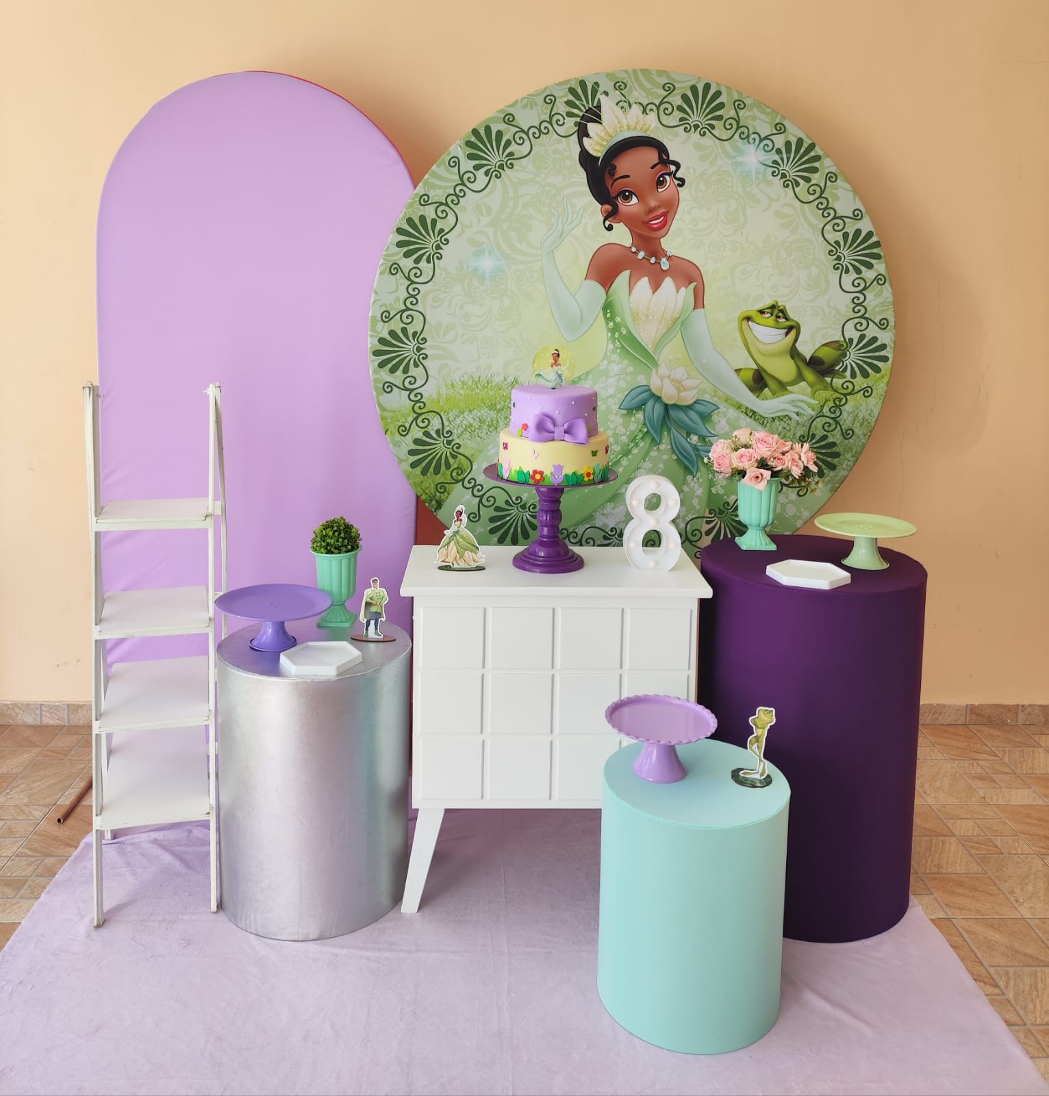 Princesa Tiana e o Sapo Kit Diamante