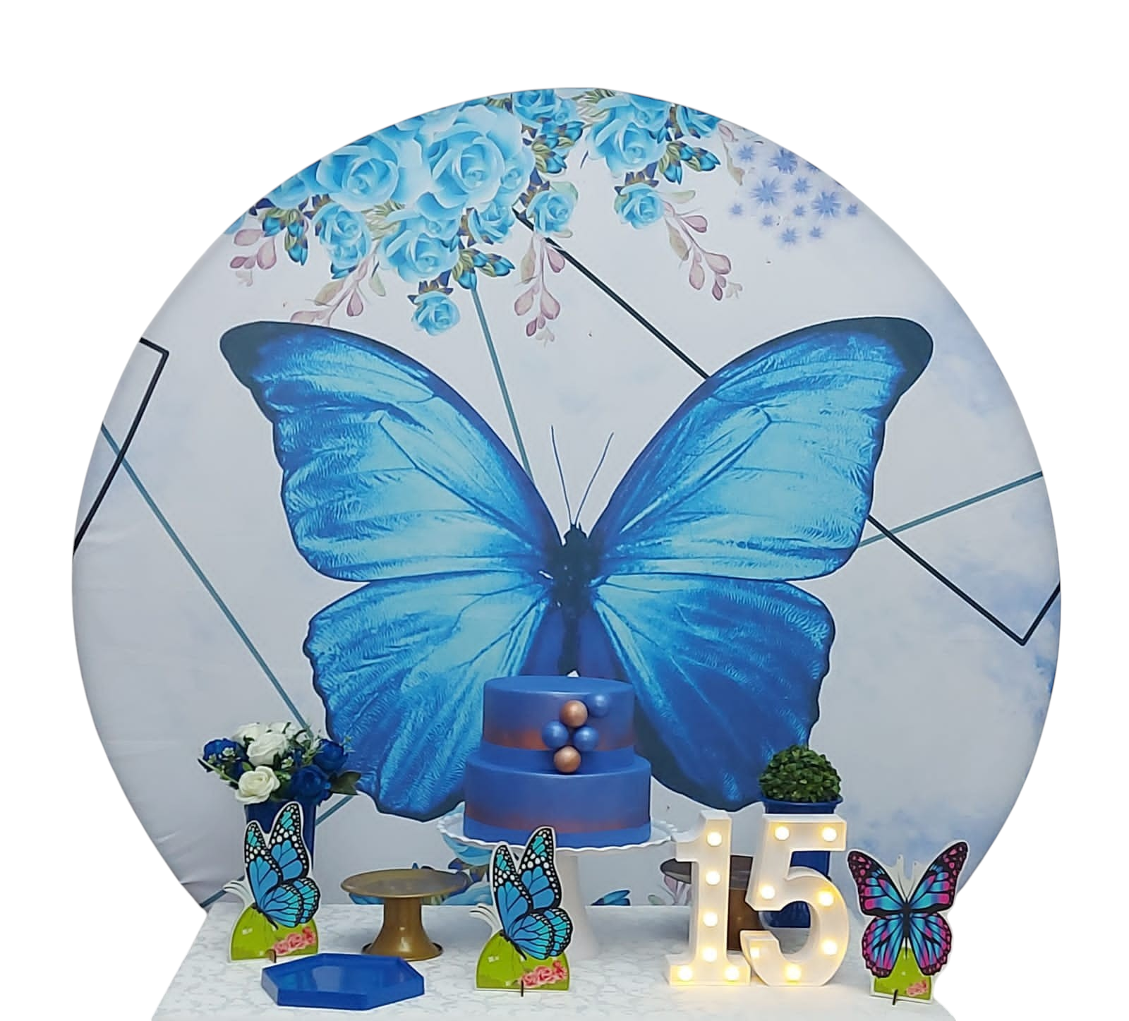 Borboleta Azul Kit Bronze I 