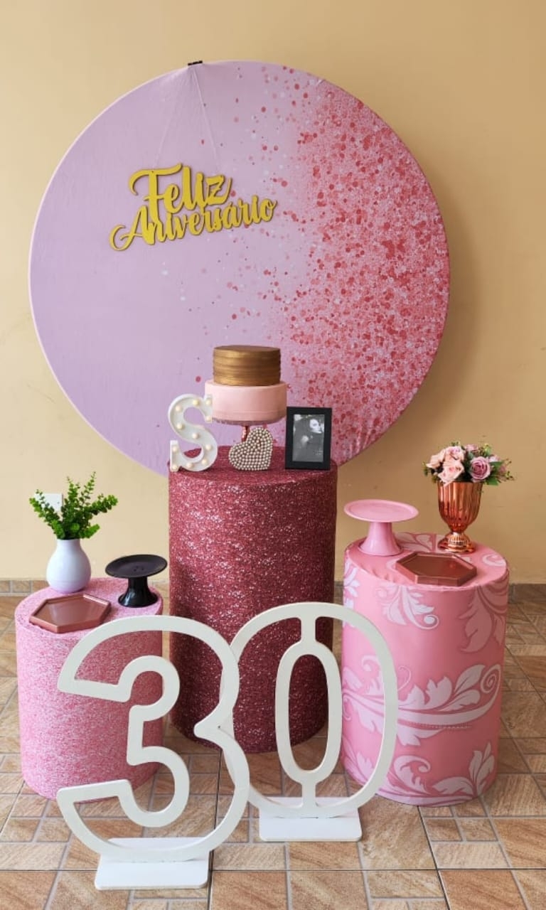 Rosa com glitter Rose Kit Prata