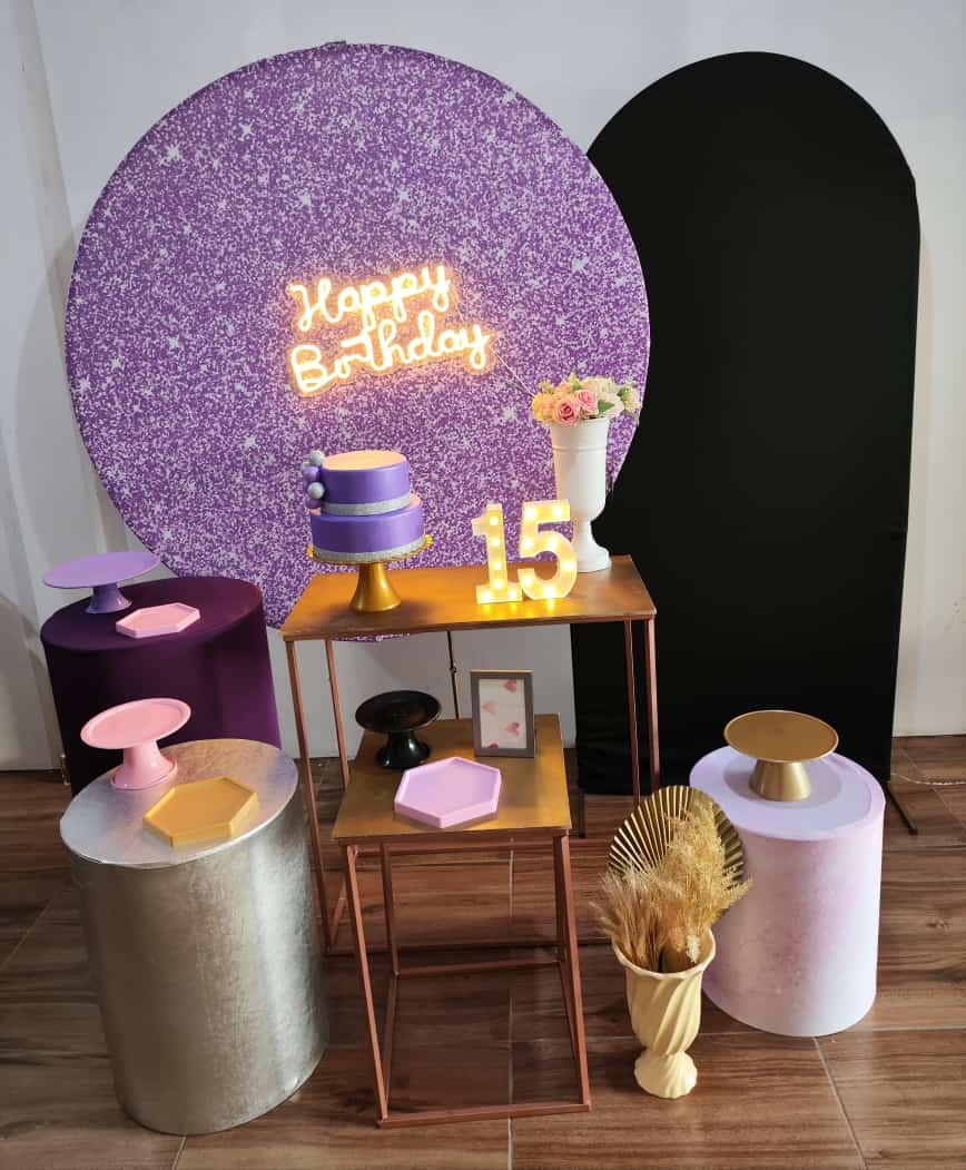 Glitter  Lilas e Preto Kit Platino