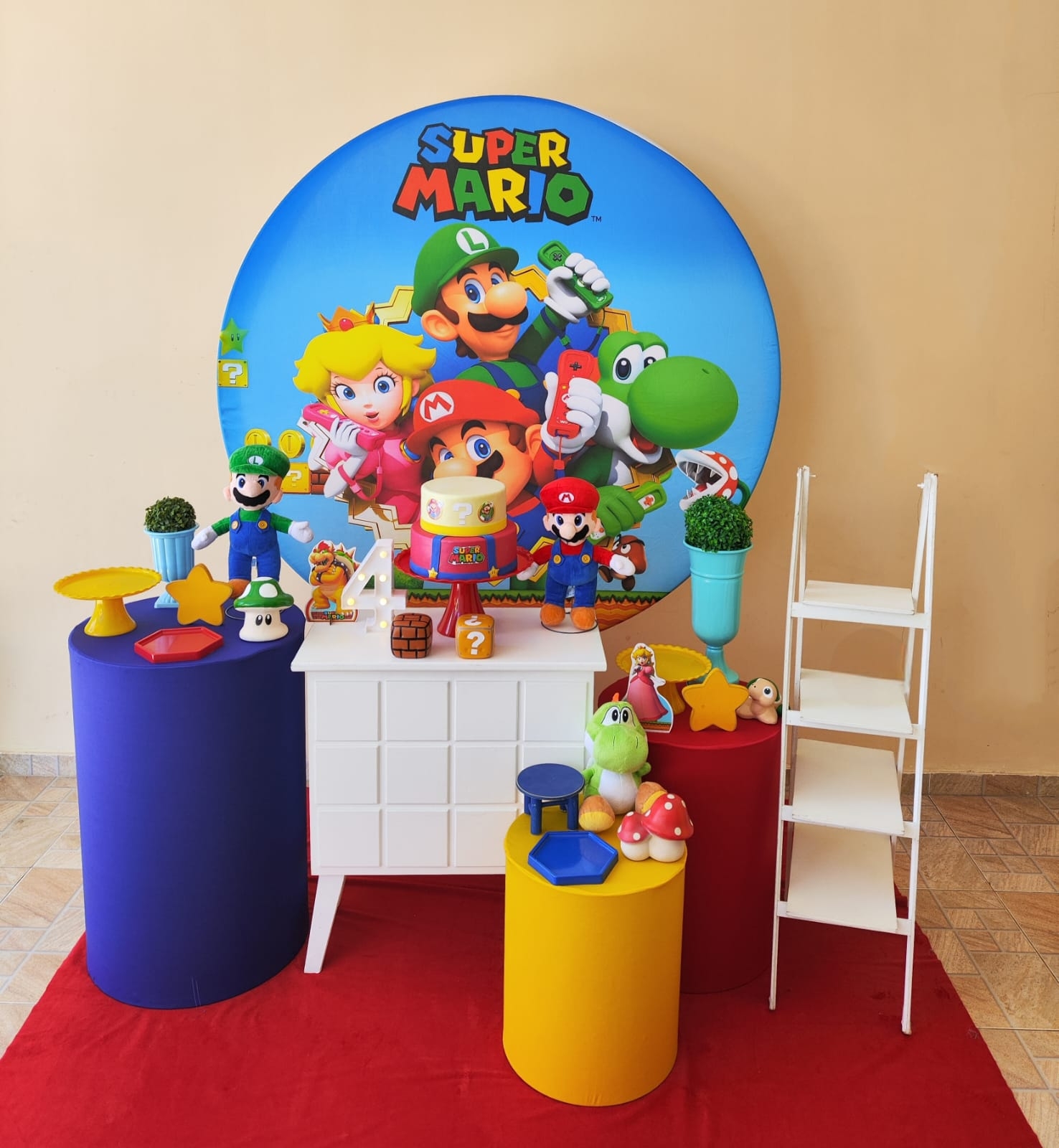 Mario Bros Menino Kit Ouro