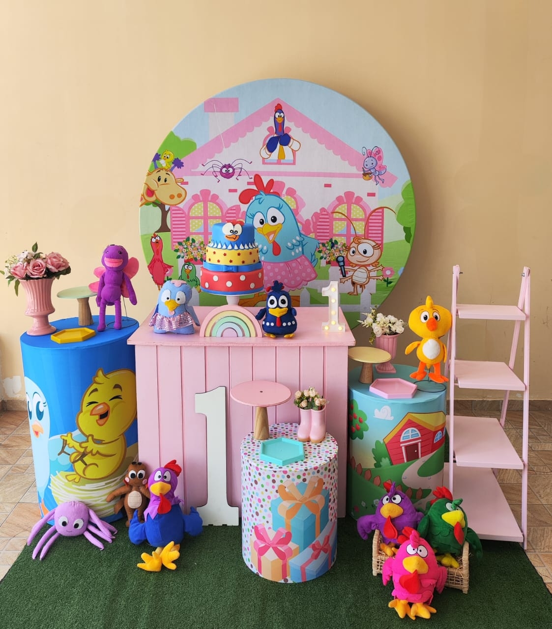 Galinha Pintadinha Menina kit Ouro 