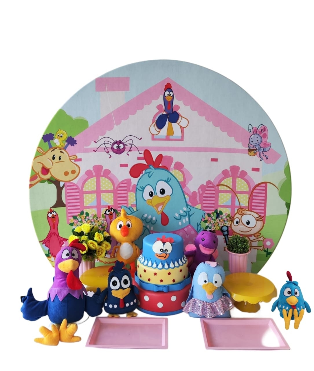 Galinha Pintadinha Menina Kit Bronze II